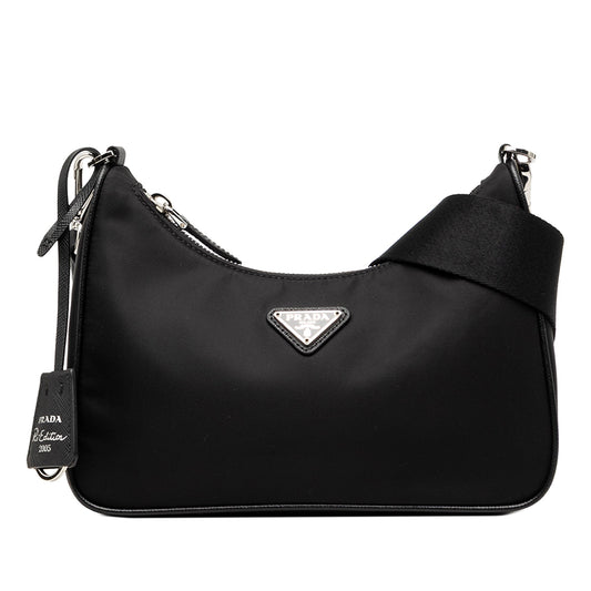 Prada Saffiano Trimmed Re Nylon Re Edition 2005 Satchel