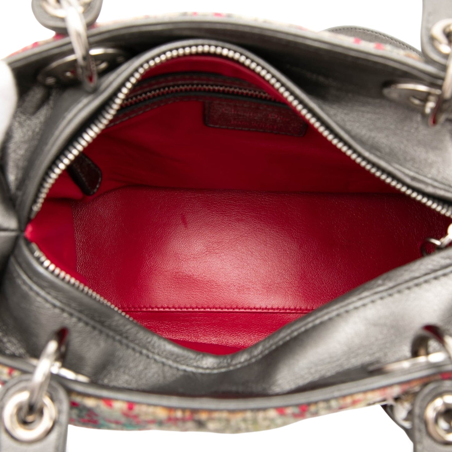 Dior Medium Multicolor Tweed Cannage Lady Dior