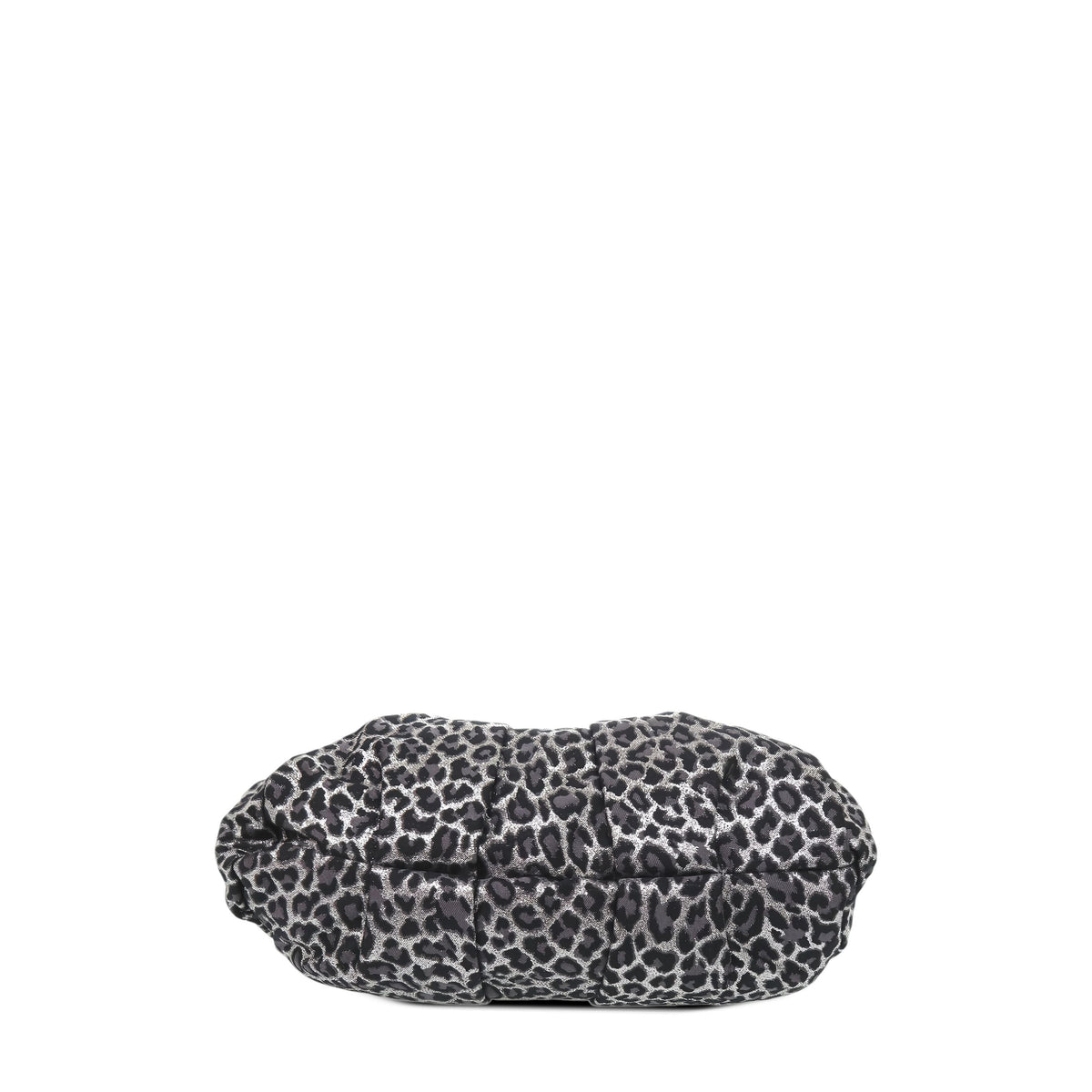 Christian Louboutin Canvas Leopard Print High Heels Shoulder Bag — Gray