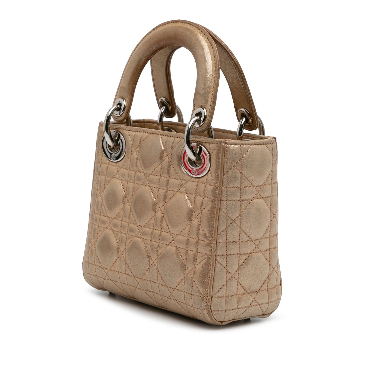 Dior Mini Iridescent Lambskin Cannage Lady Dior