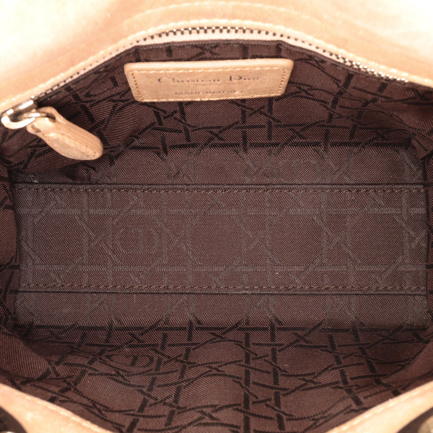 Dior Mini Iridescent Lambskin Cannage Lady Dior