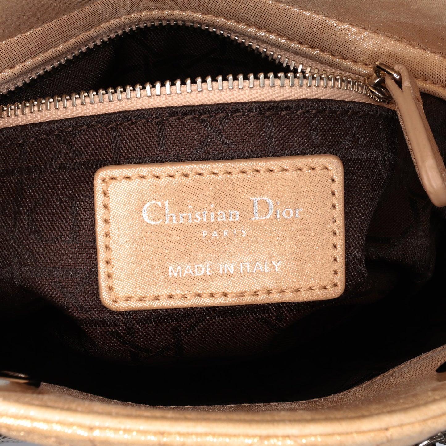 Dior Mini Iridescent Lambskin Cannage Lady Dior