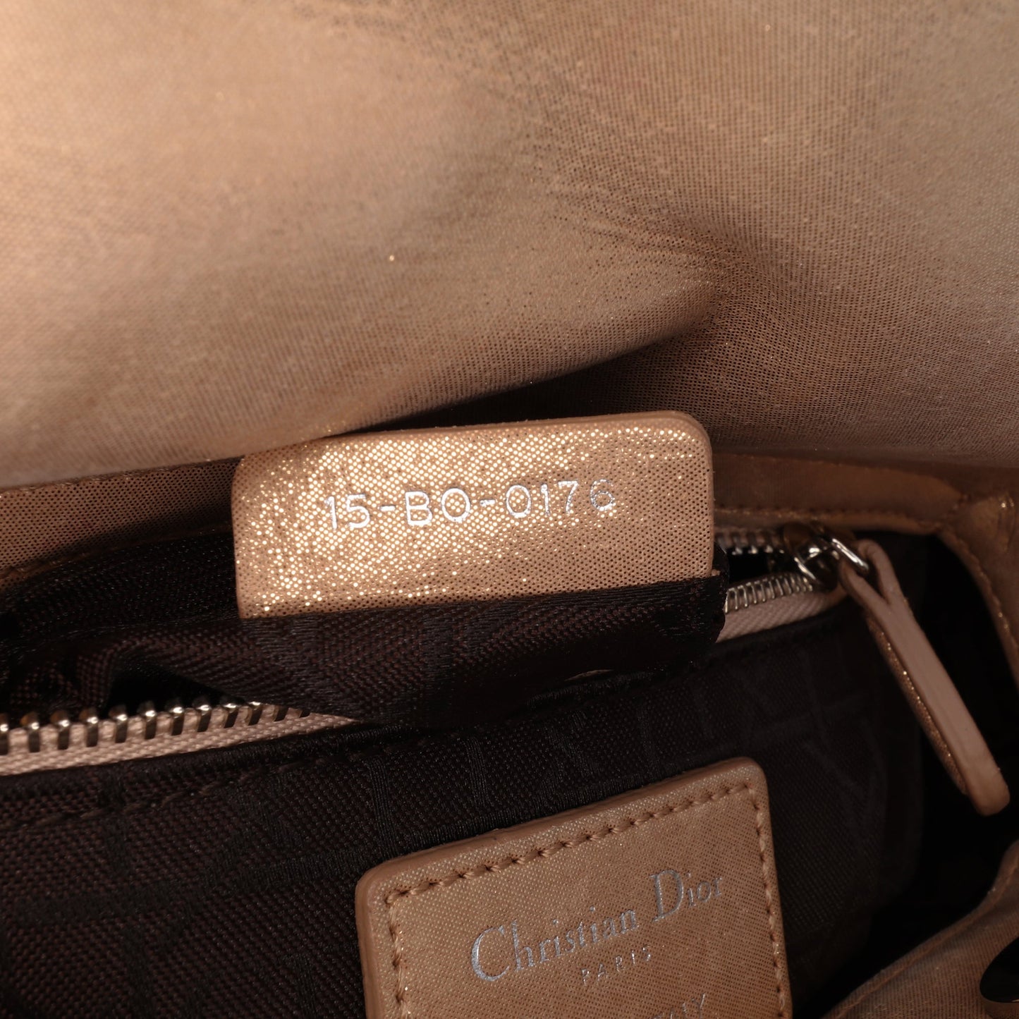 Dior Mini Iridescent Lambskin Cannage Lady Dior
