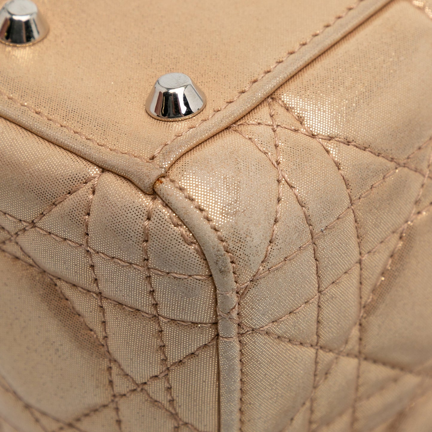 Dior Mini Iridescent Lambskin Cannage Lady Dior
