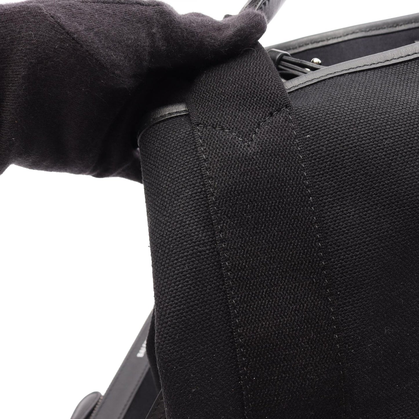 Balenciaga Canvas Navy Cabas Tote S