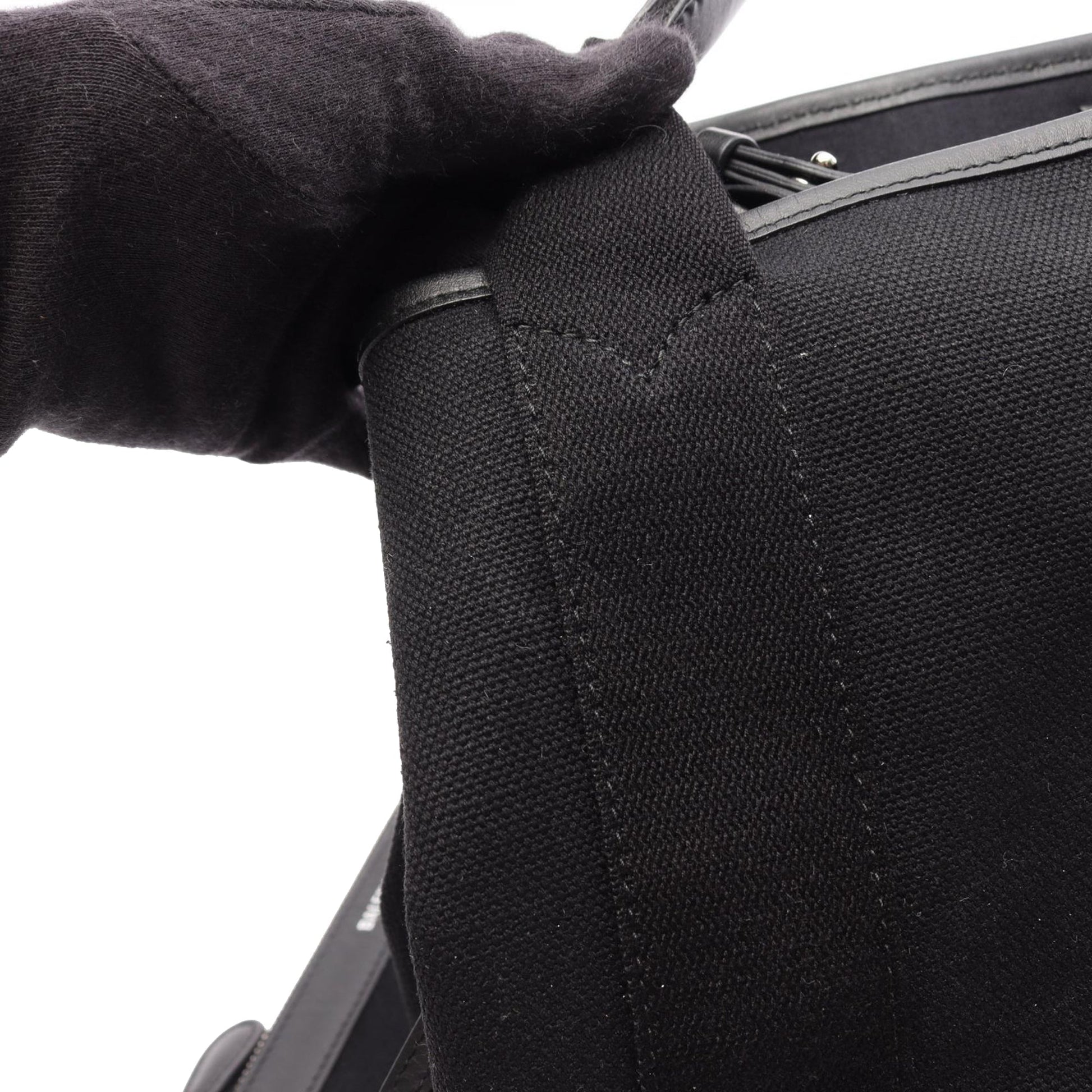 Balenciaga Canvas Navy Cabas Tote S