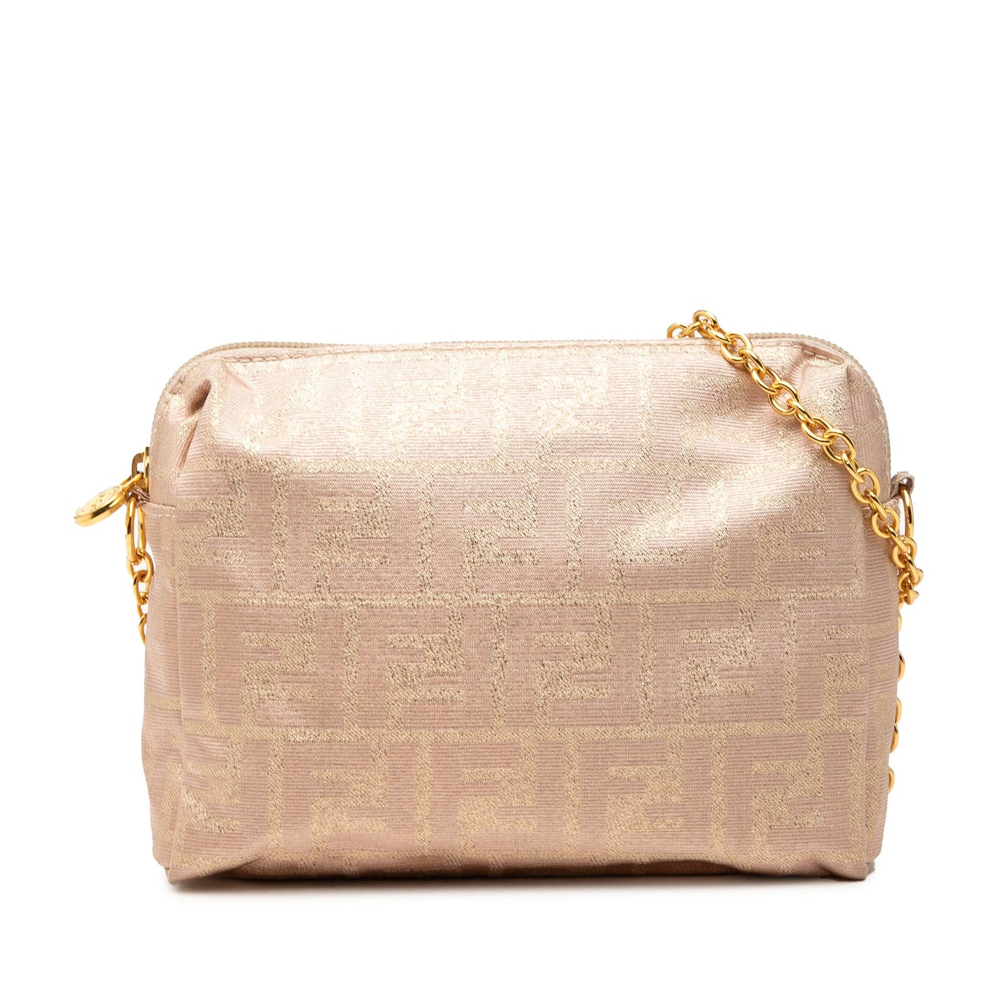Fendi Zucca Canvas Chain Shoulder Bag