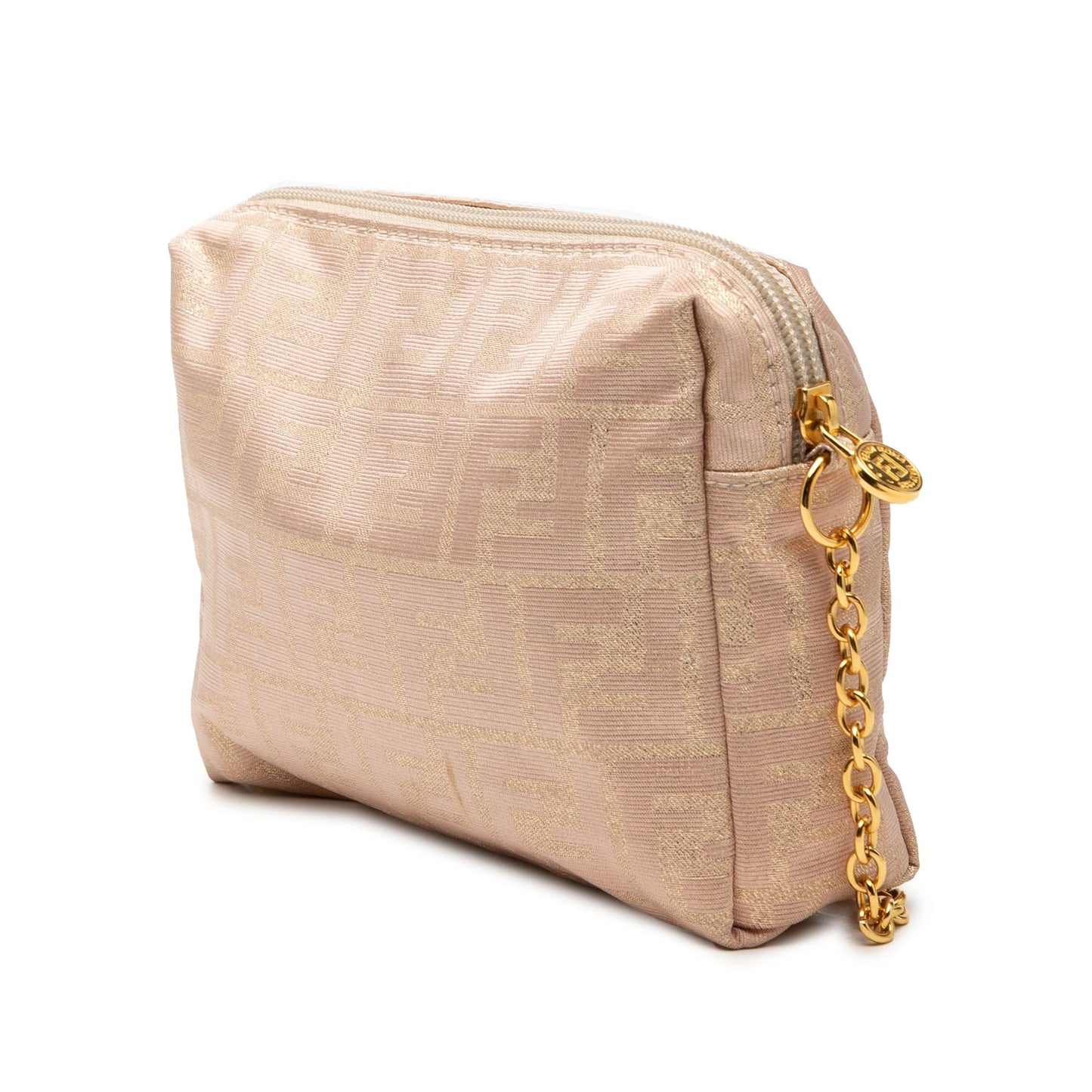 Fendi Zucca Canvas Chain Shoulder Bag