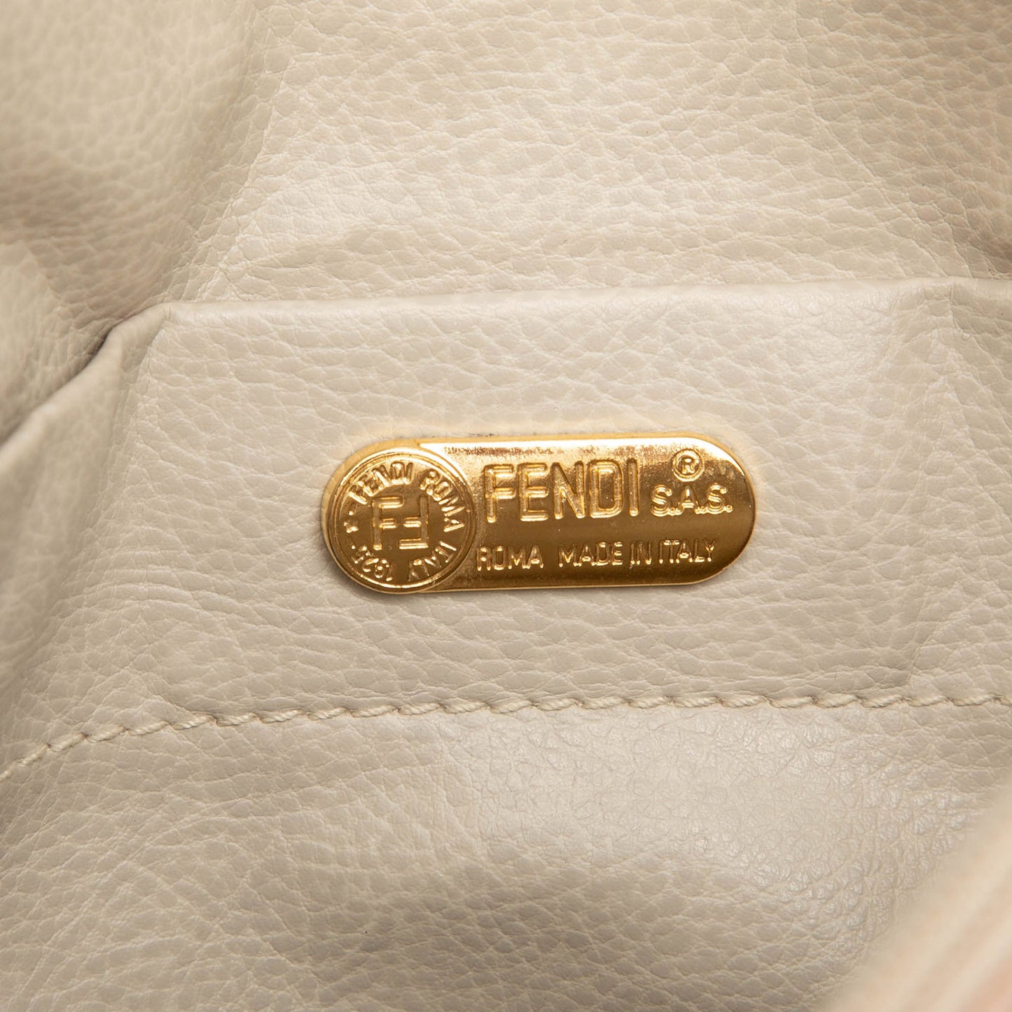 Fendi Zucca Canvas Chain Shoulder Bag