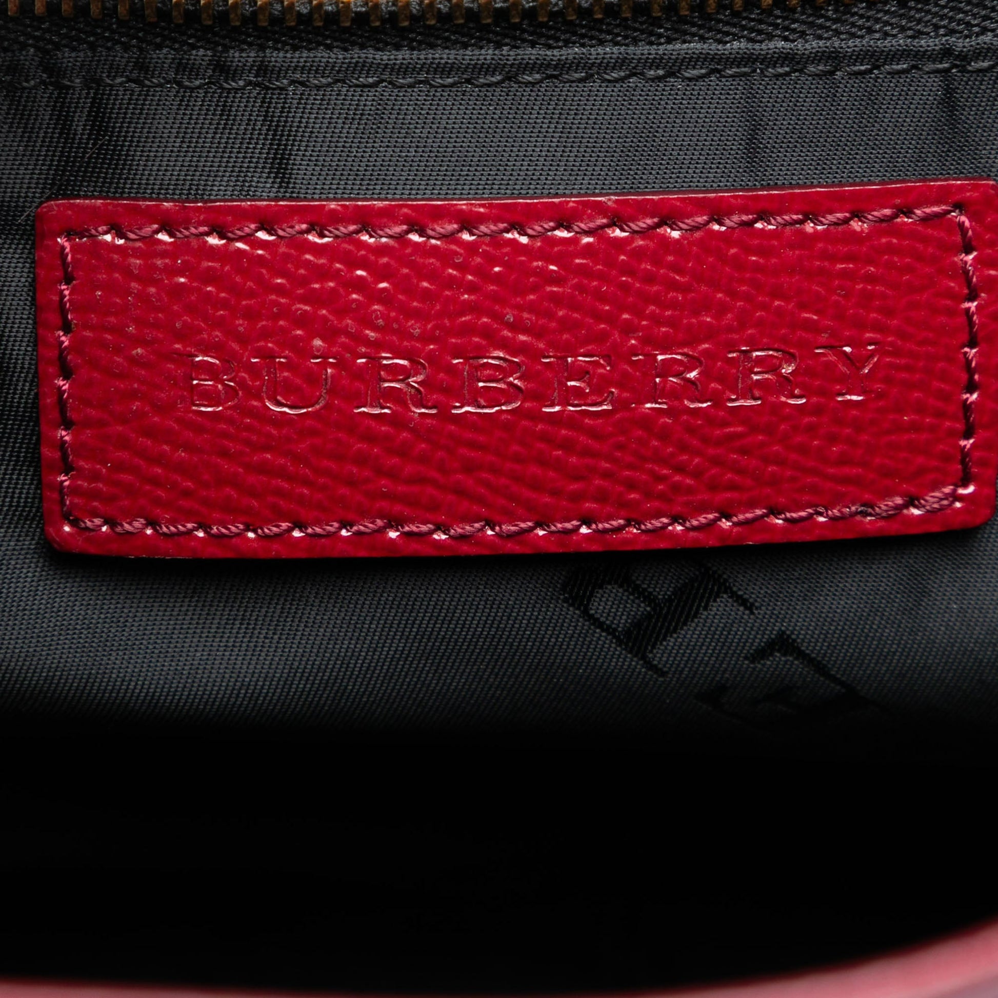 Burberry Patent Somerford Convertible Tote