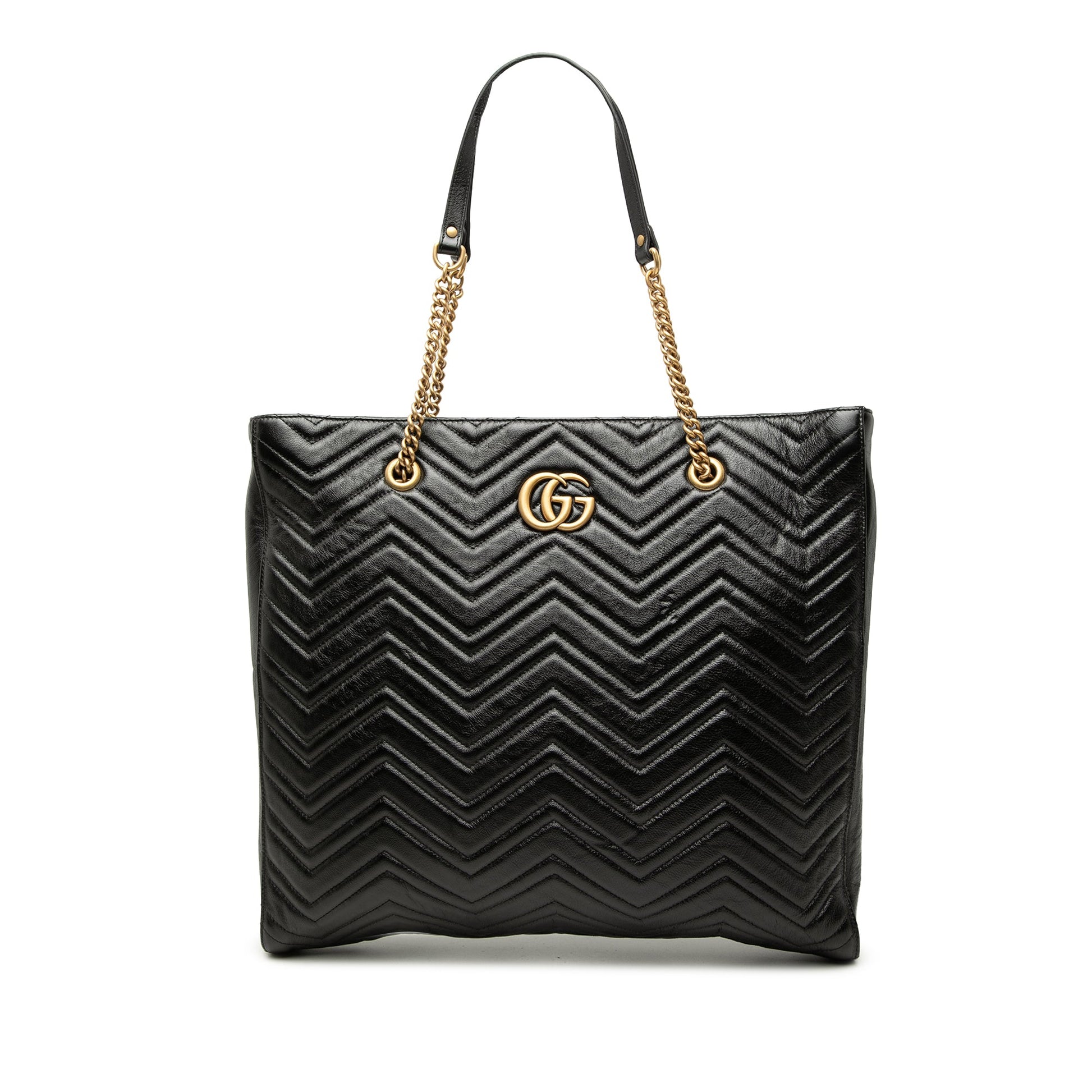 Gucci Large GG Marmont Matelasse Calfskin Slim Tote