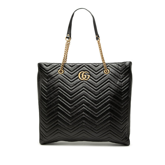 Gucci Large GG Marmont Matelasse Calfskin Slim Tote