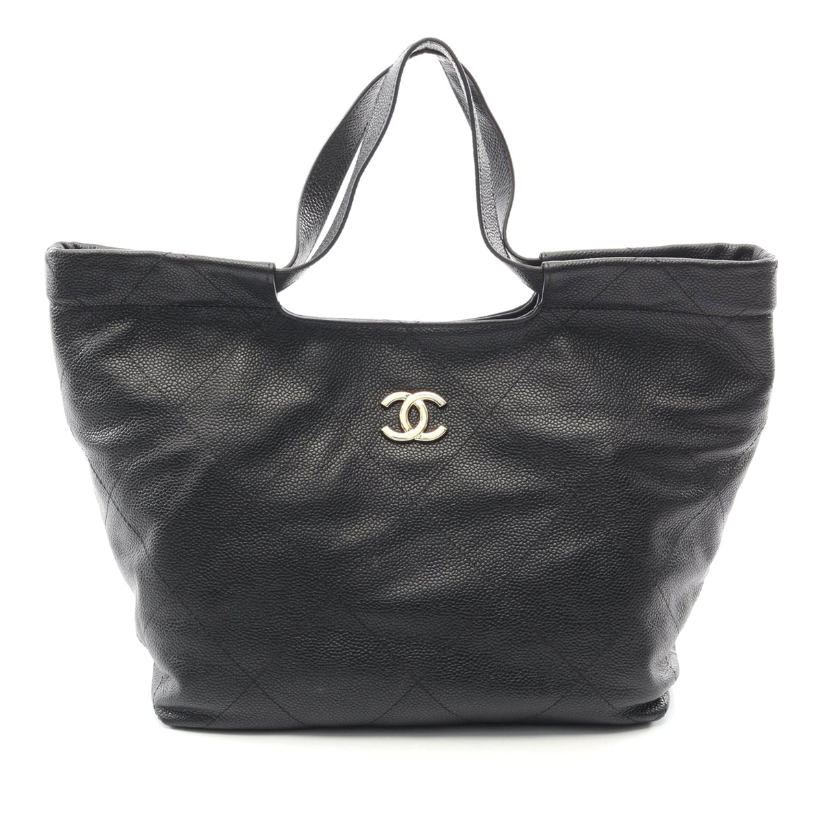 Chanel CC Quilted Caviar Tote