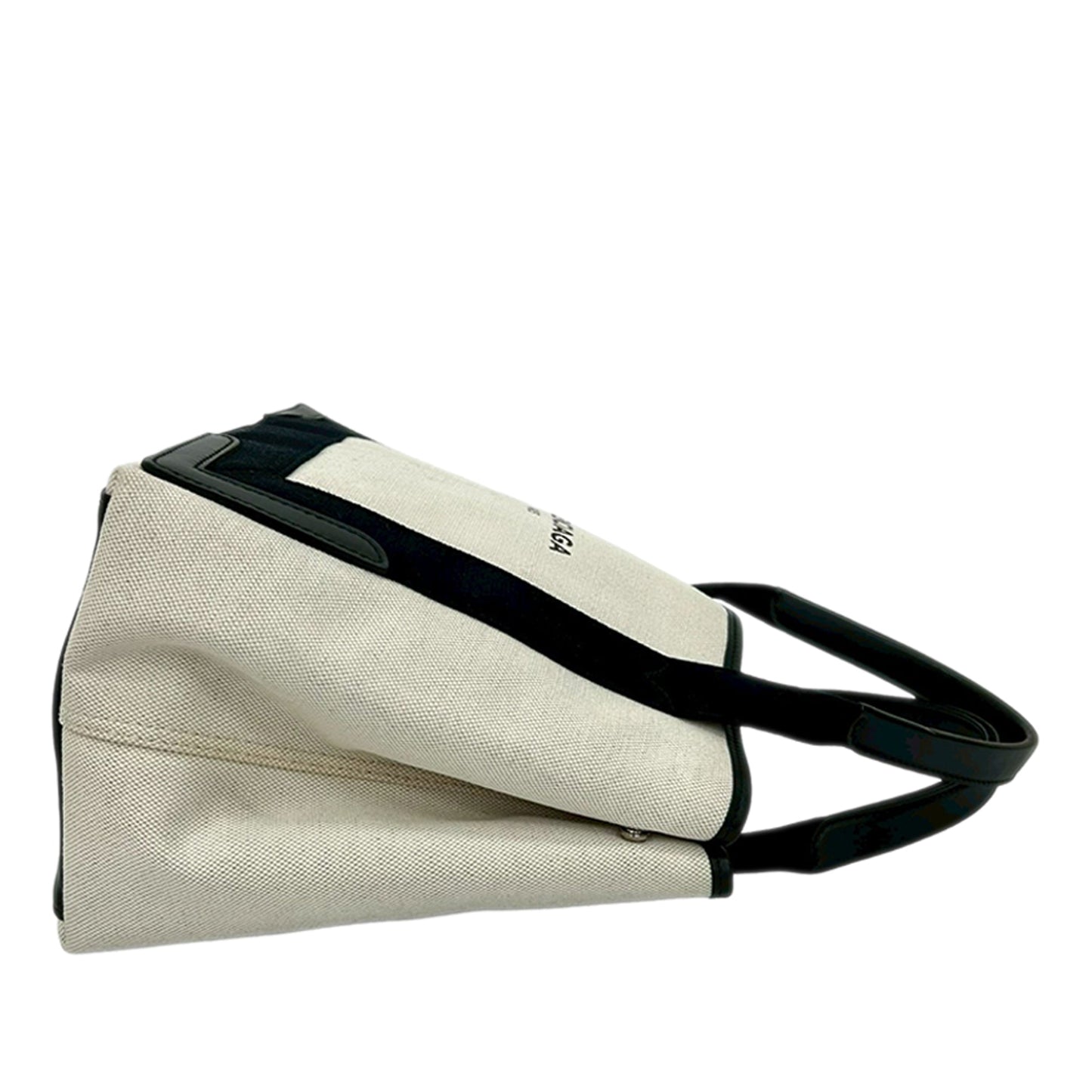 Balenciaga Canvas Navy Cabas Tote S