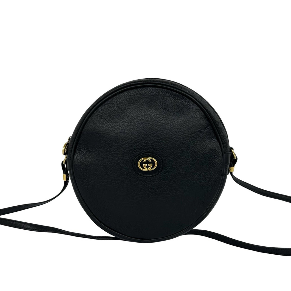 Gucci Calfskin Interlocking G Round Crossbody
