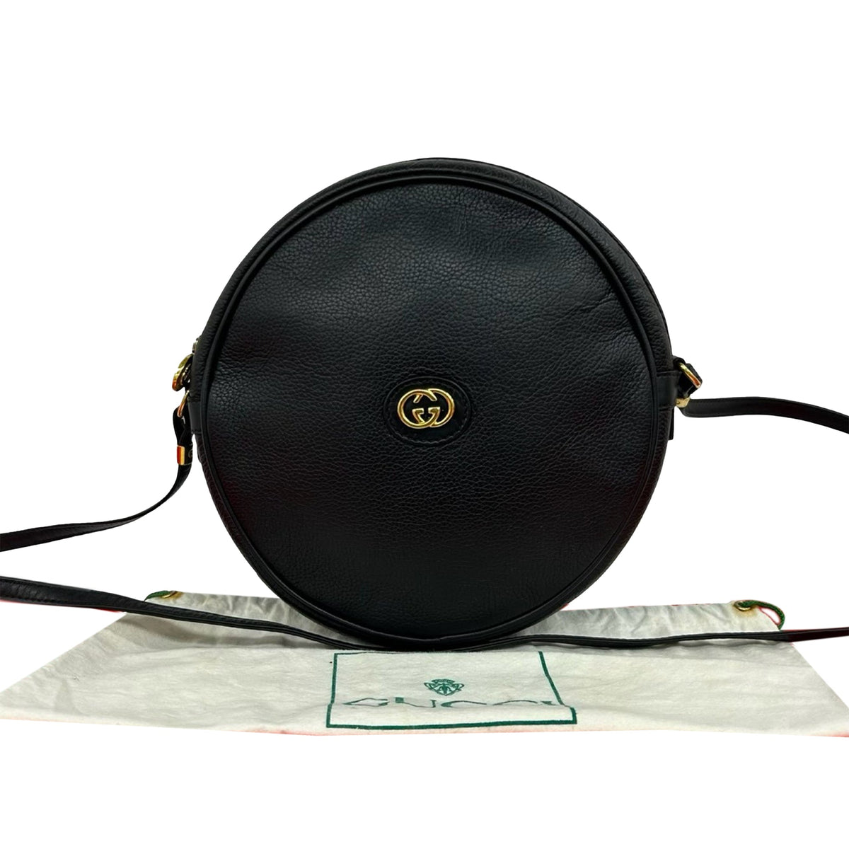 Gucci Calfskin Interlocking G Round Crossbody