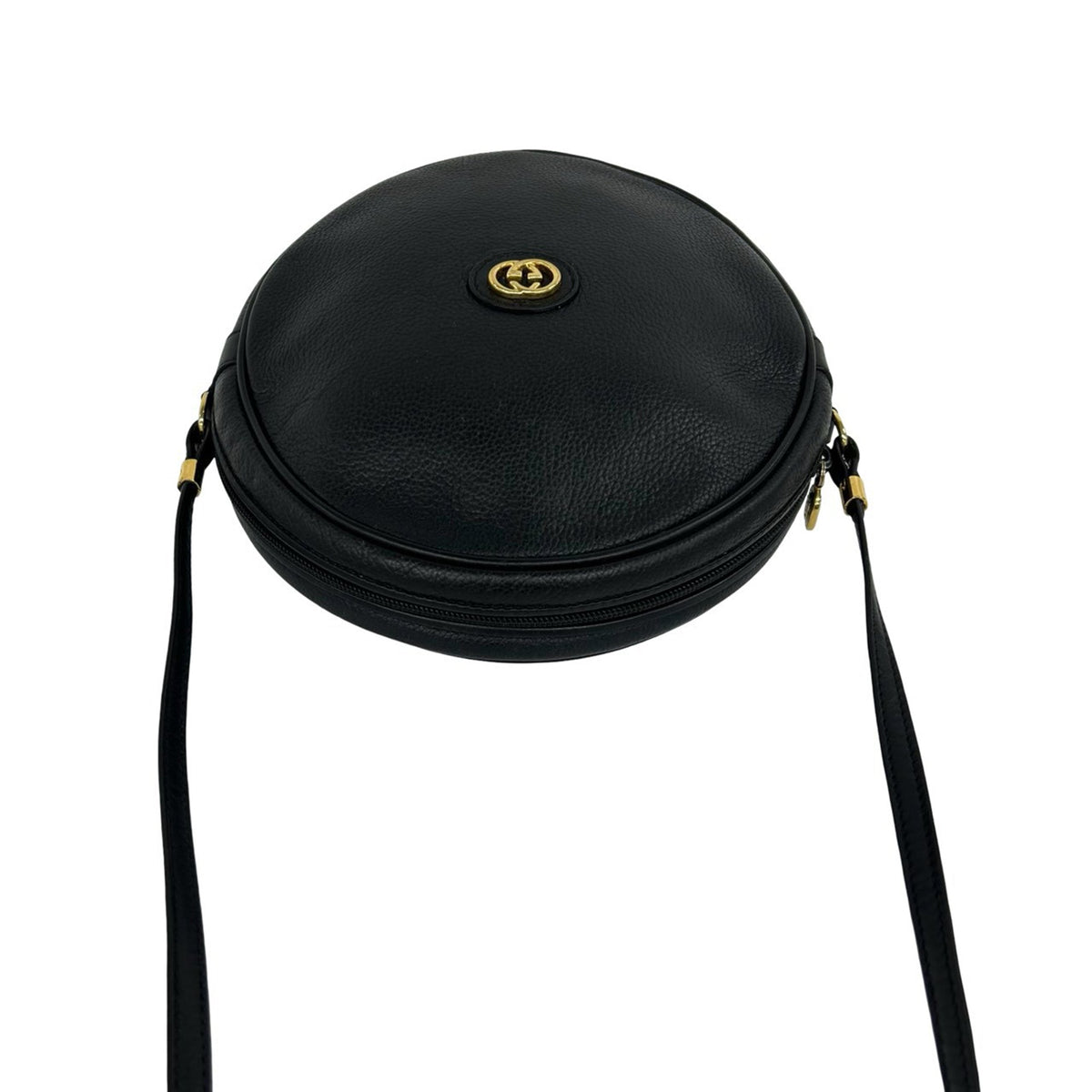 Gucci Calfskin Interlocking G Round Crossbody
