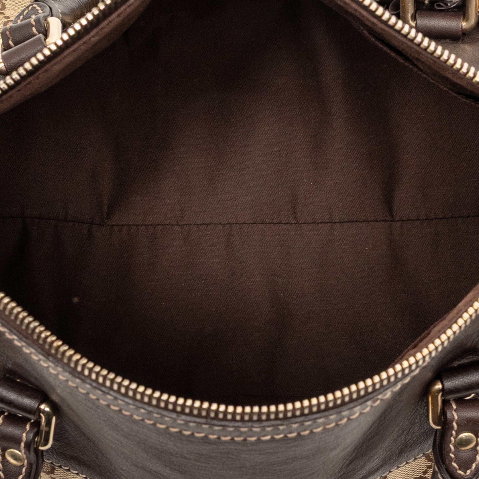 Gucci GG Canvas Trophy Boston Bag