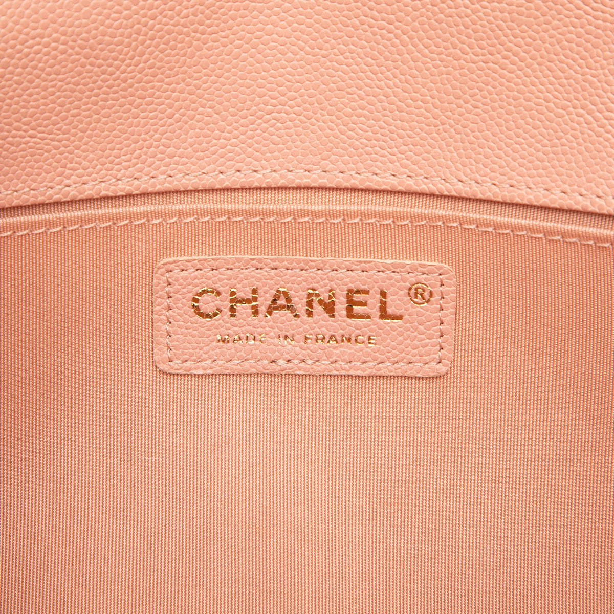 Chanel Old Medium Quilted Caviar Boy Flap — Pink