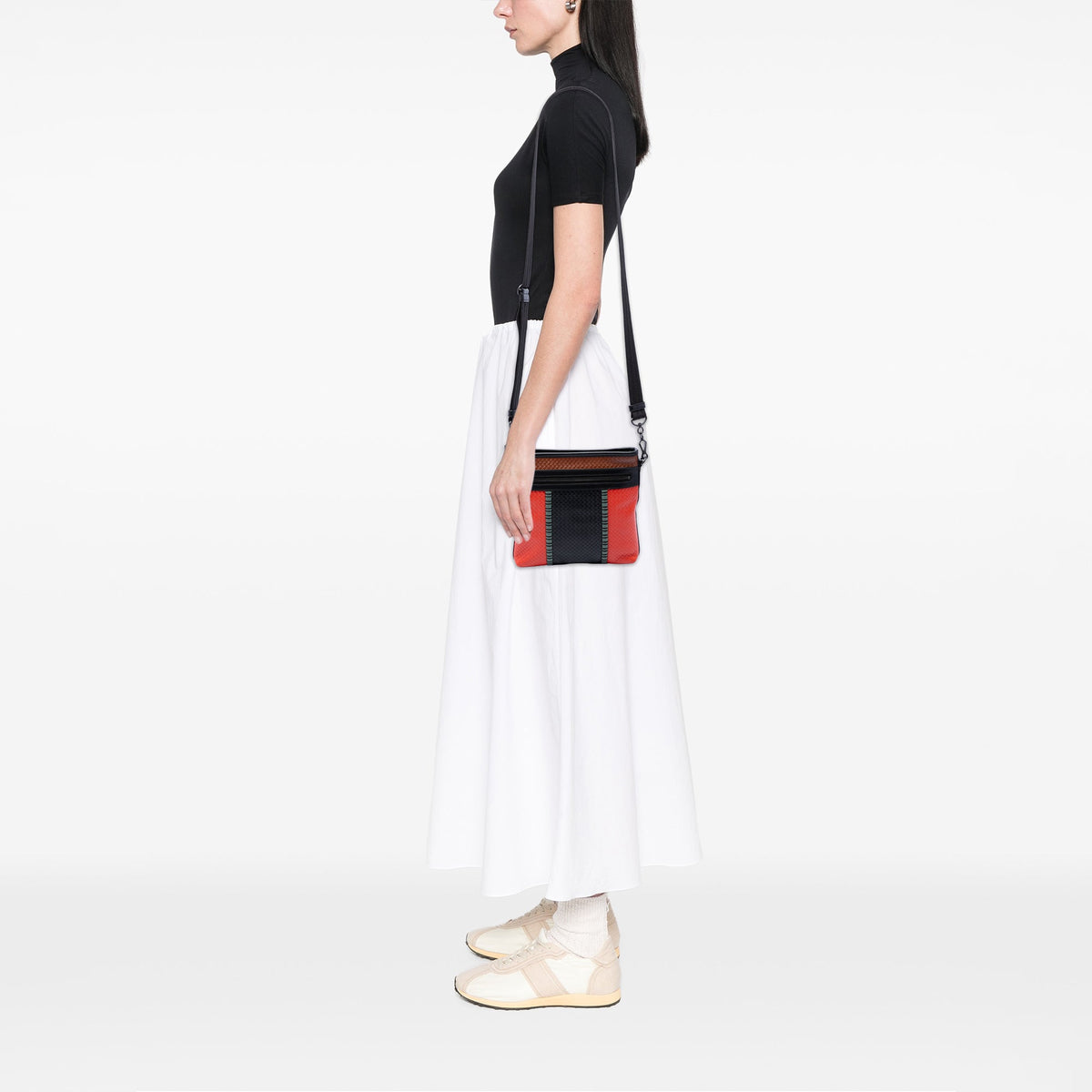Bottega Veneta Tricolor Nappa Intrecciato Crossbody