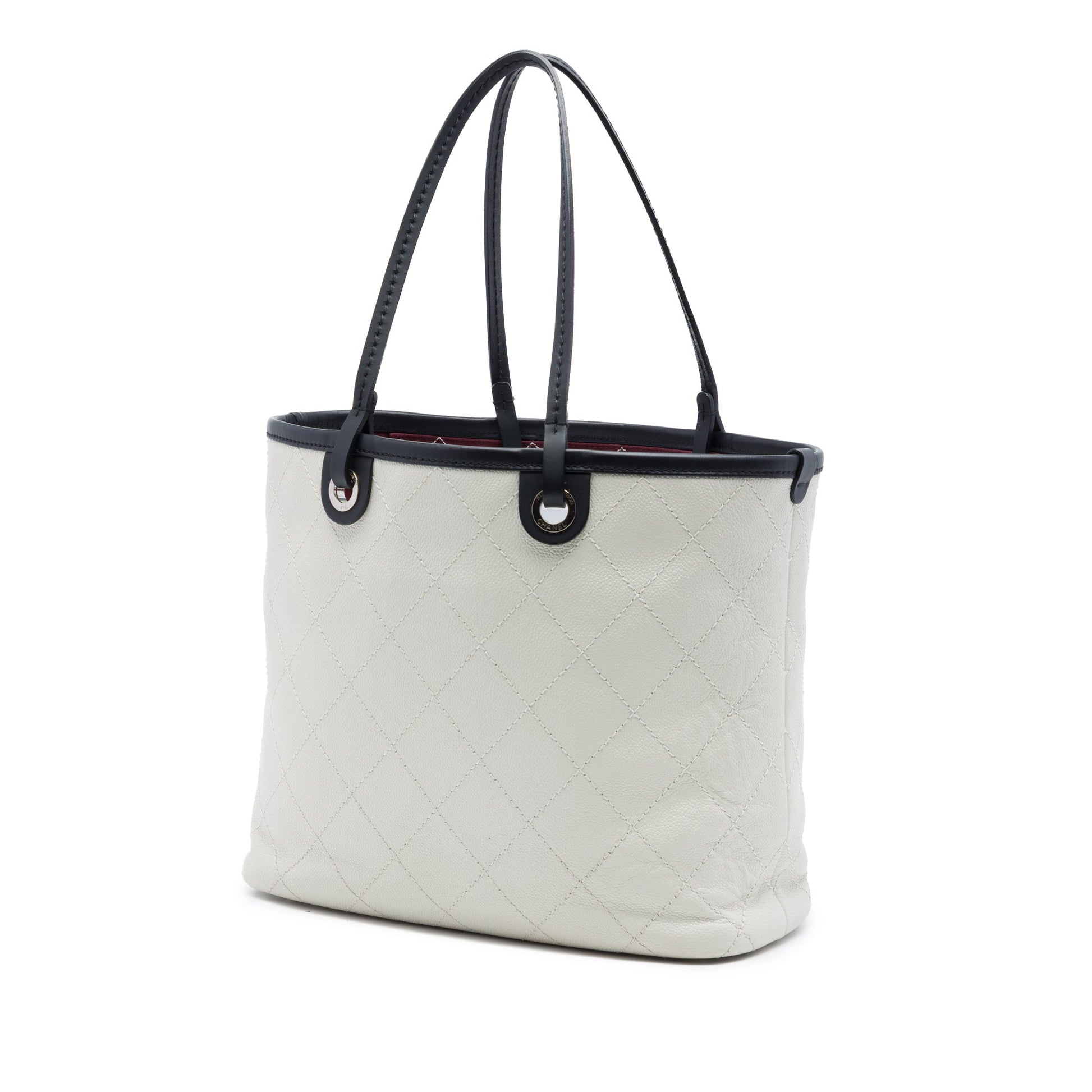 Chanel Quilted Caviar Shopping Fever Tote