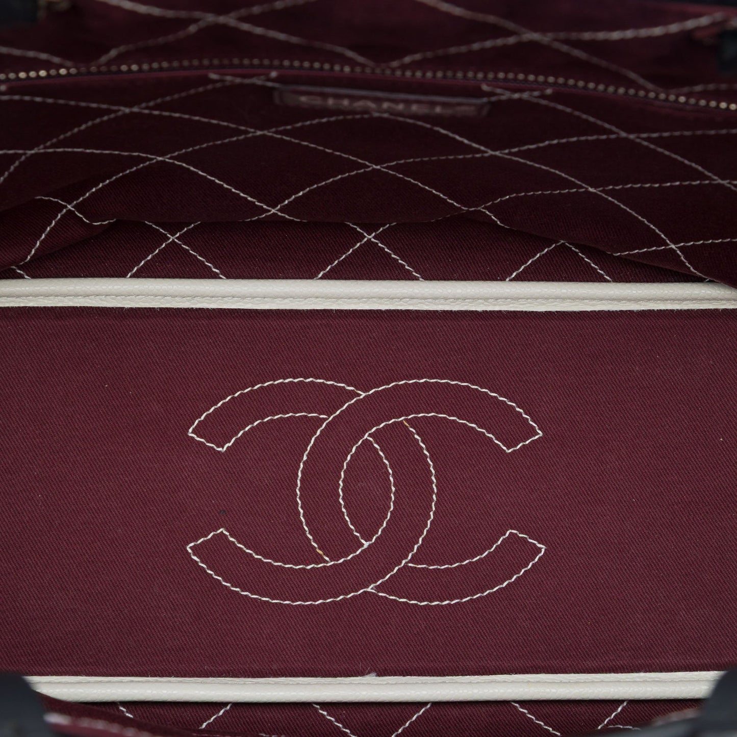 Chanel Quilted Caviar Shopping Fever Tote