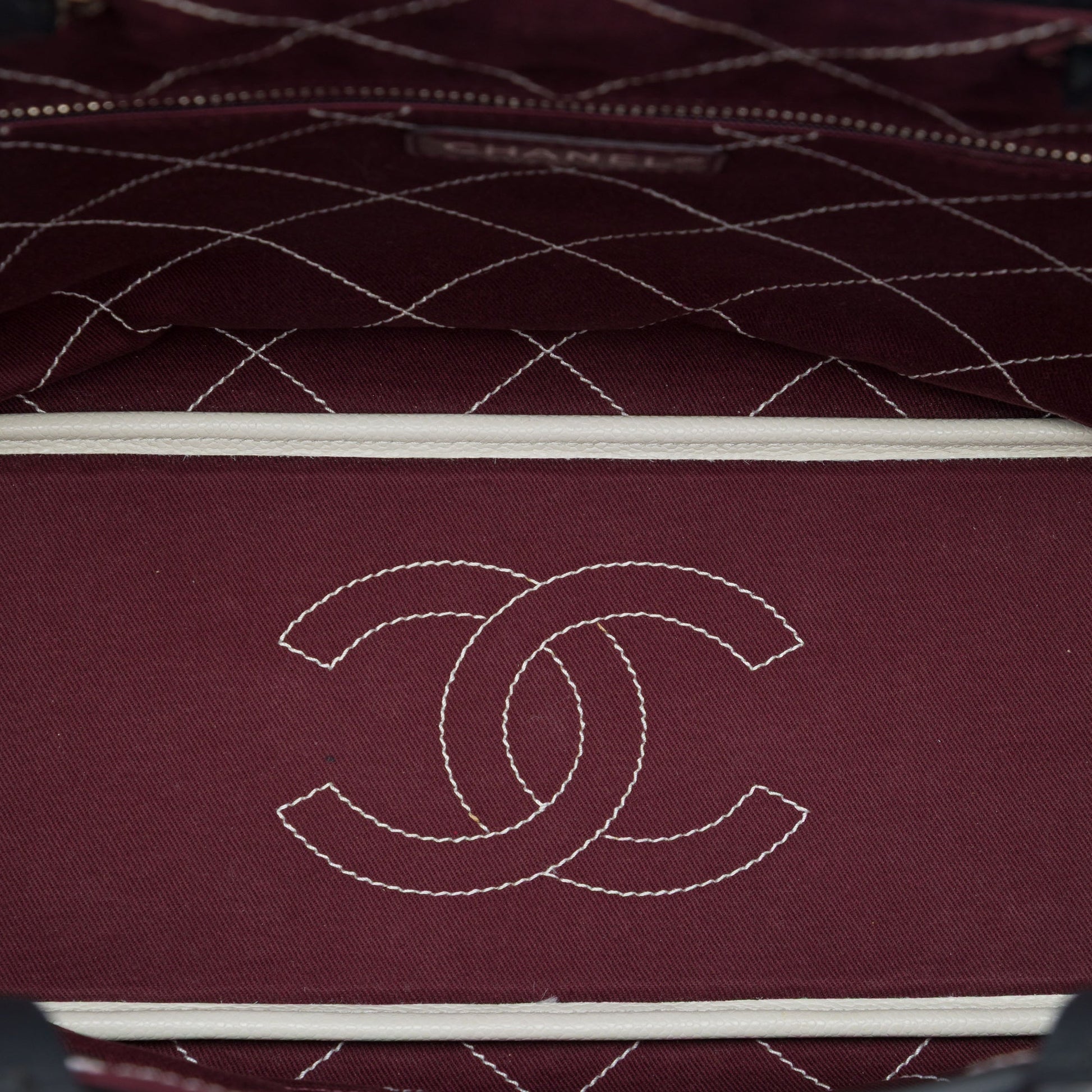 Chanel Quilted Caviar Shopping Fever Tote