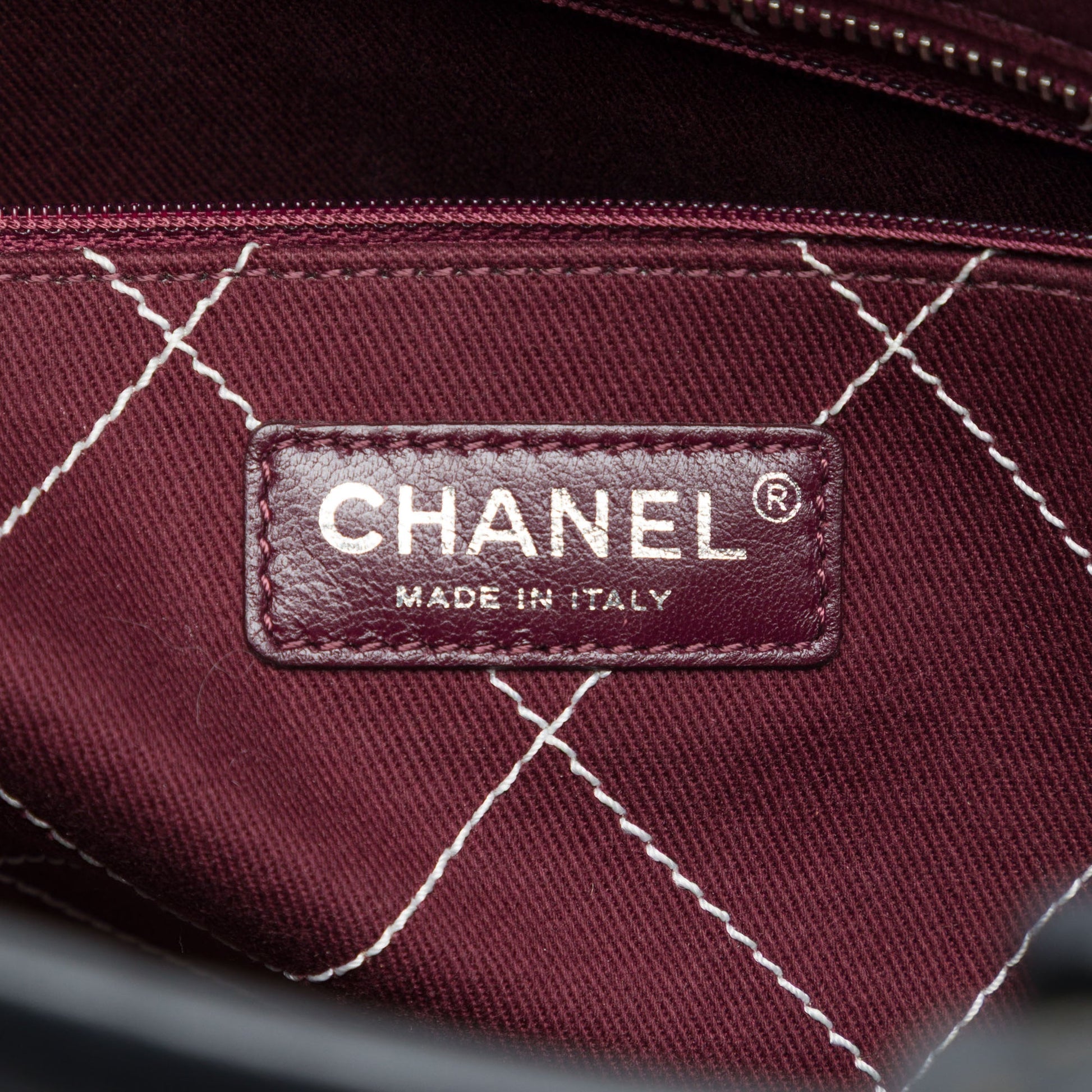 Chanel Quilted Caviar Shopping Fever Tote