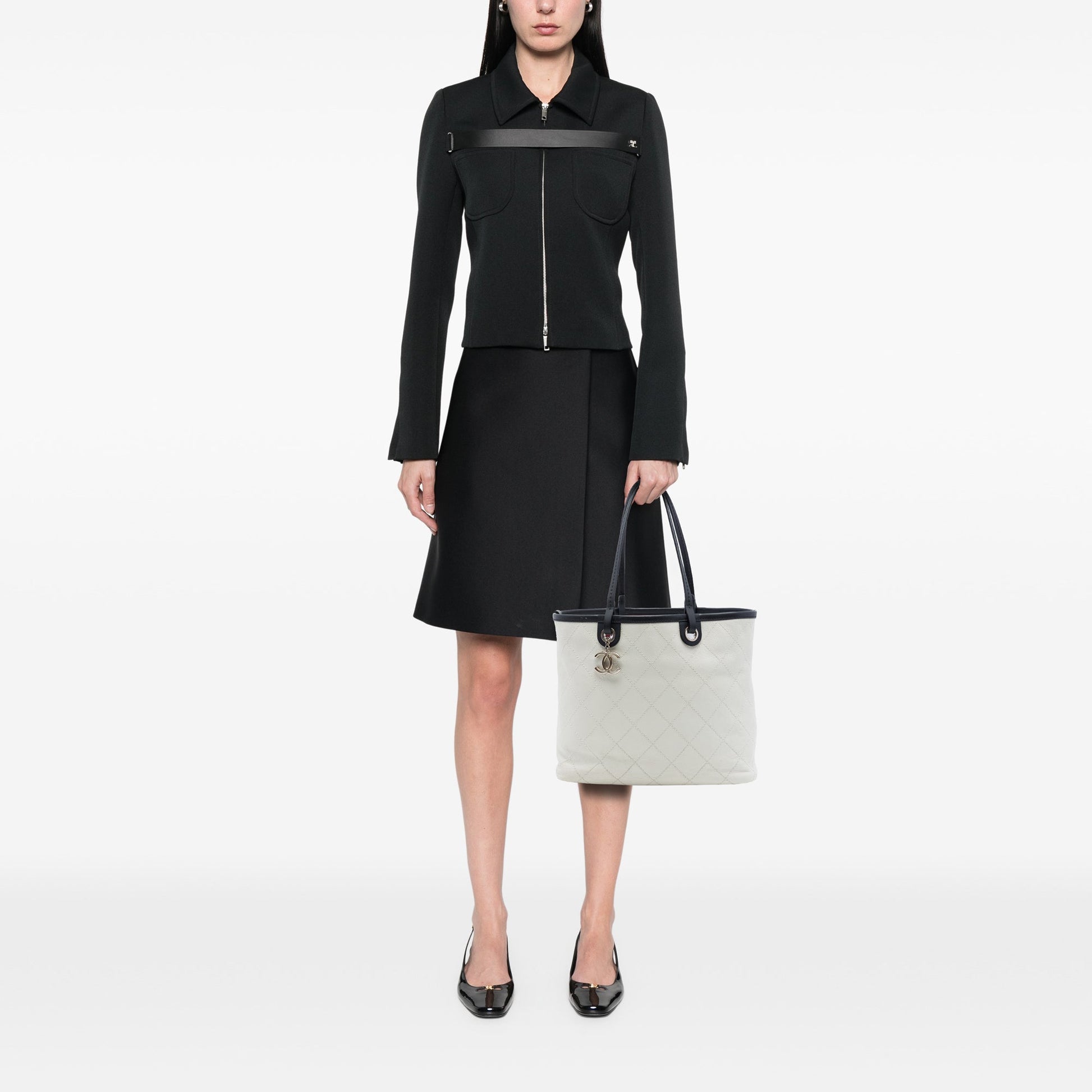 Chanel Quilted Caviar Shopping Fever Tote