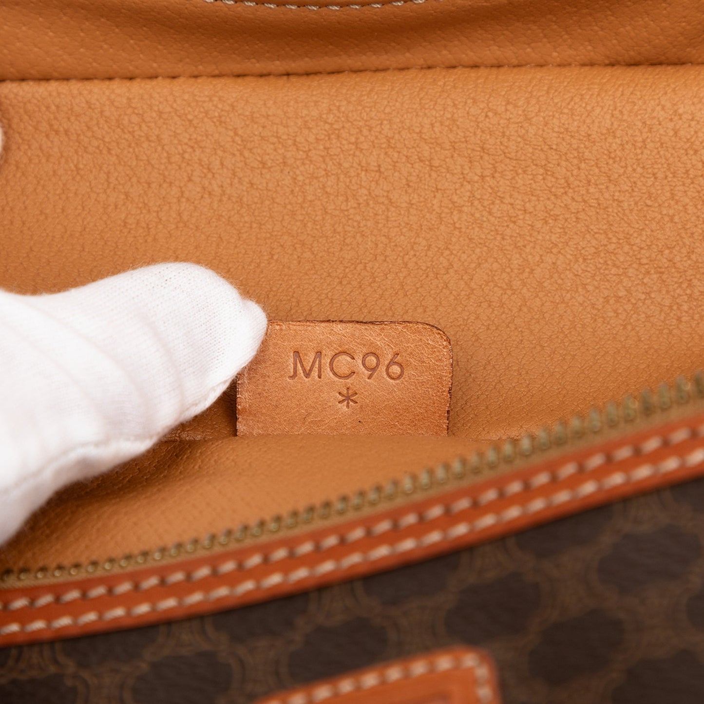 Celine Macadam Coated Canvas Vanity Bag