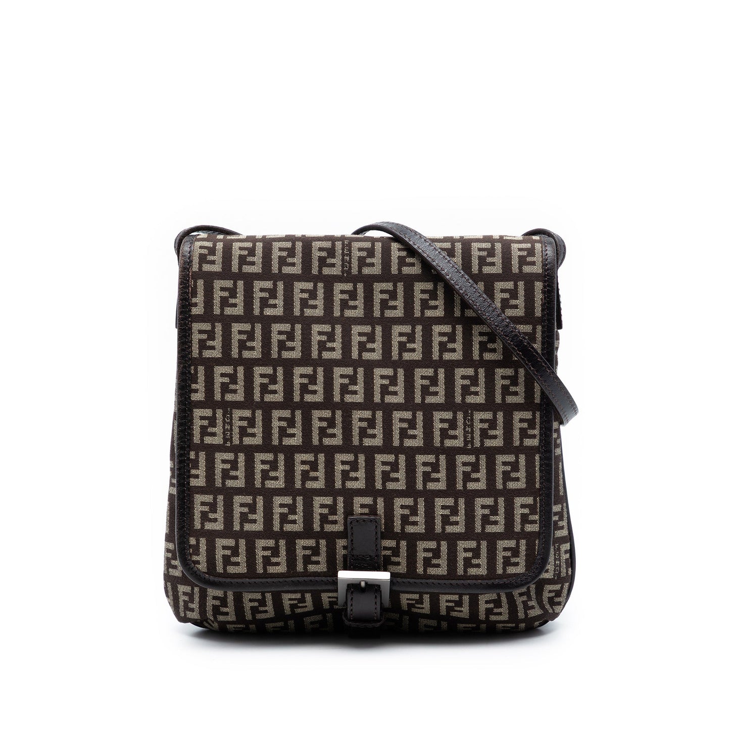 Fendi Zucchino Canvas Flap Crossbody
