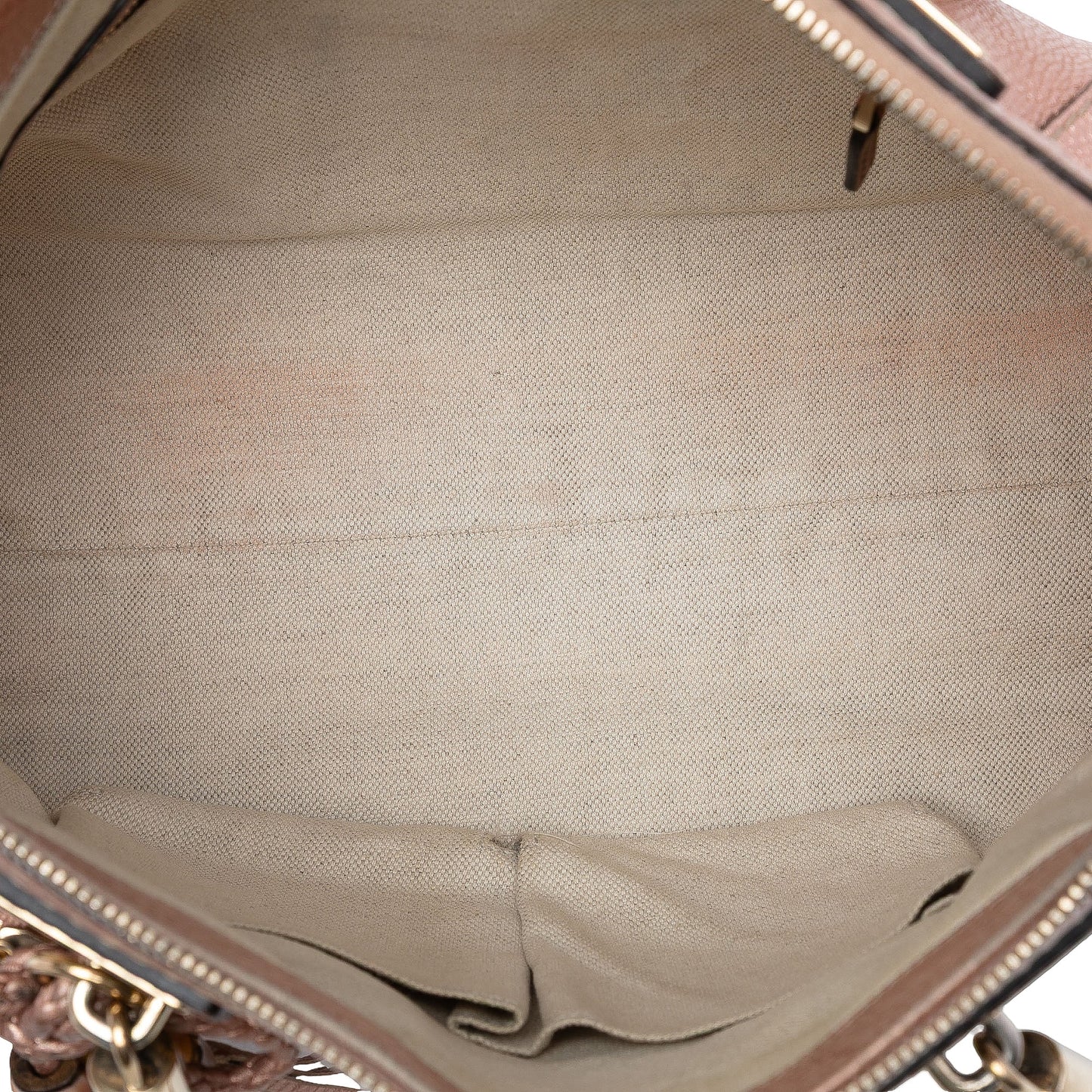 Gucci Metallic Pebbled Calfskin Bella Satchel