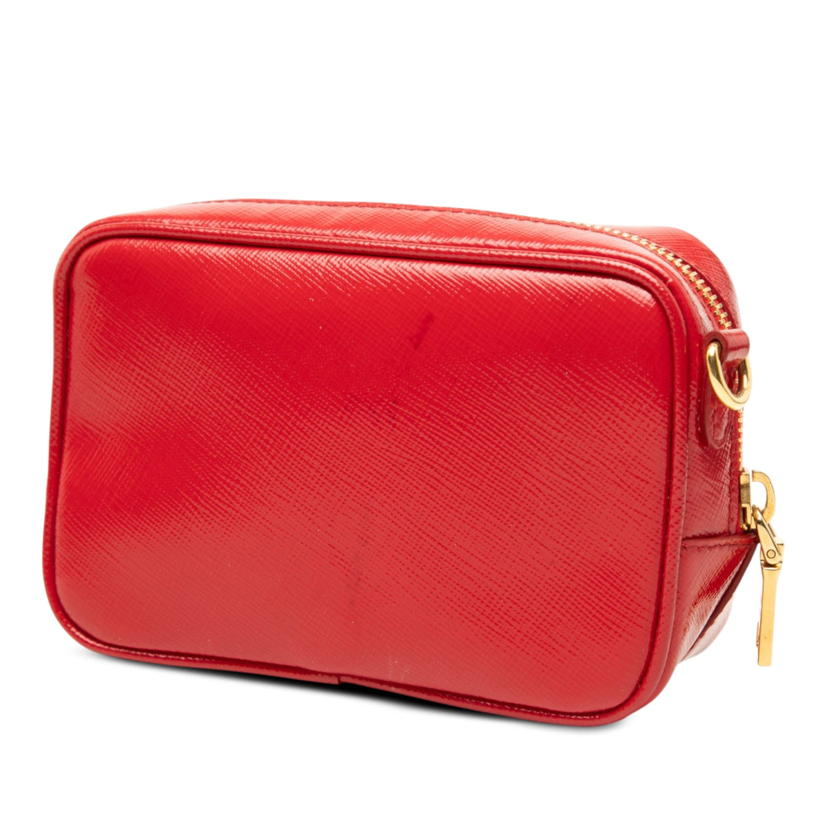 Prada Mini Saffiano Vernice Camera Bag