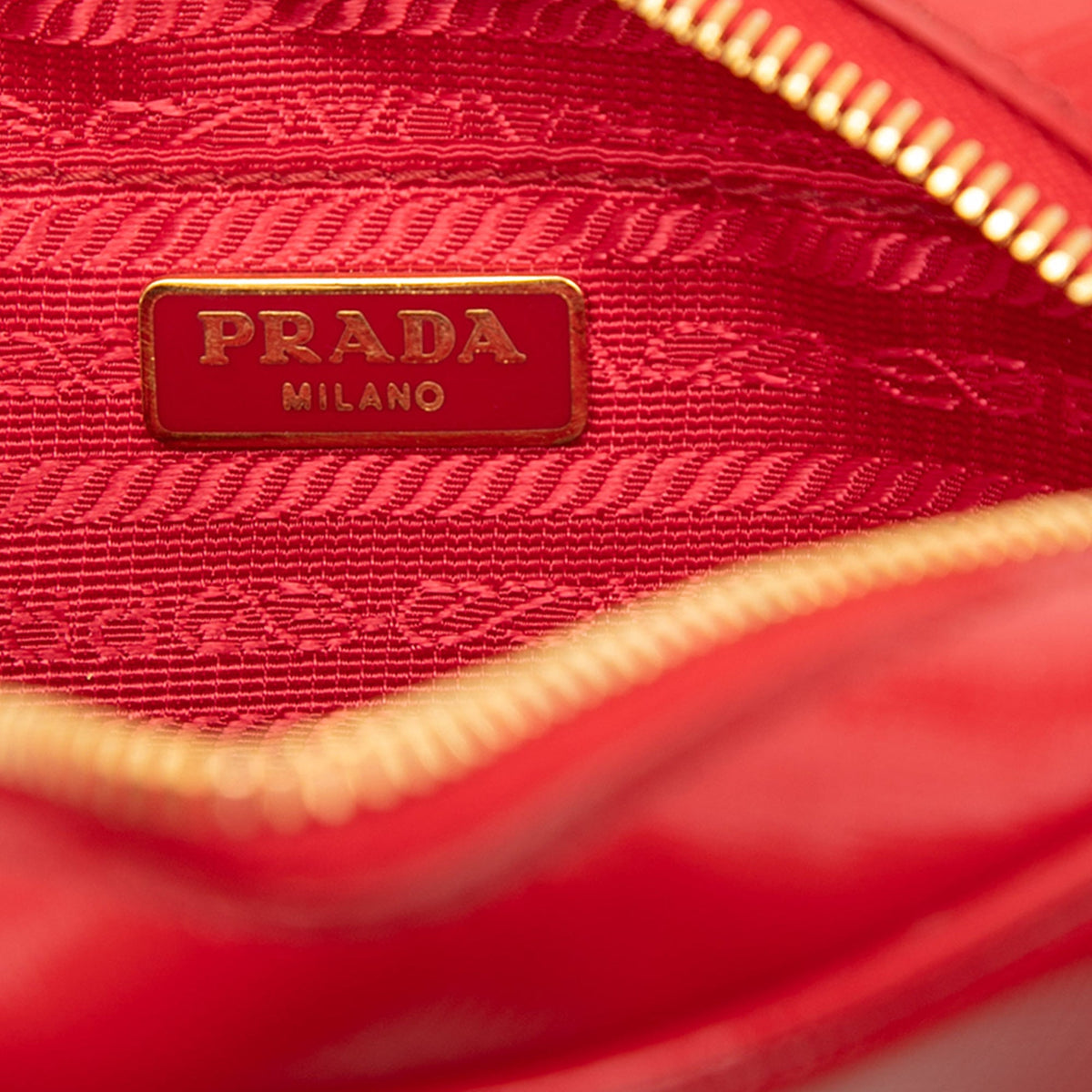 Prada Mini Saffiano Vernice Camera Bag