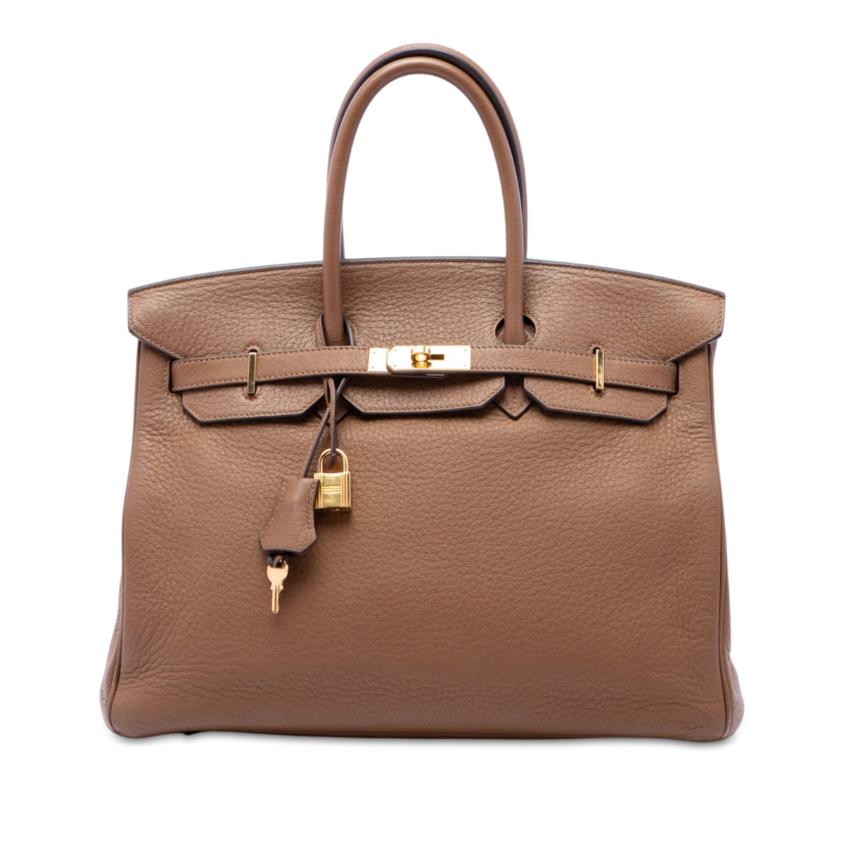 Hermès Clemence Birkin Retourne 35 — Brown