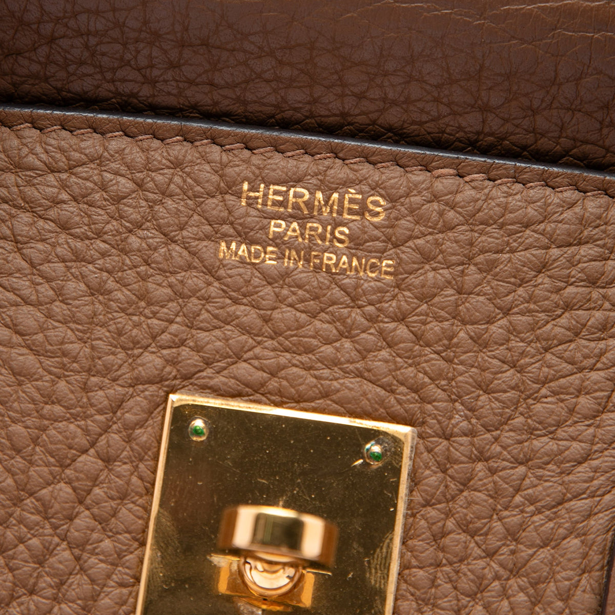 Hermès Clemence Birkin Retourne 35 — Brown