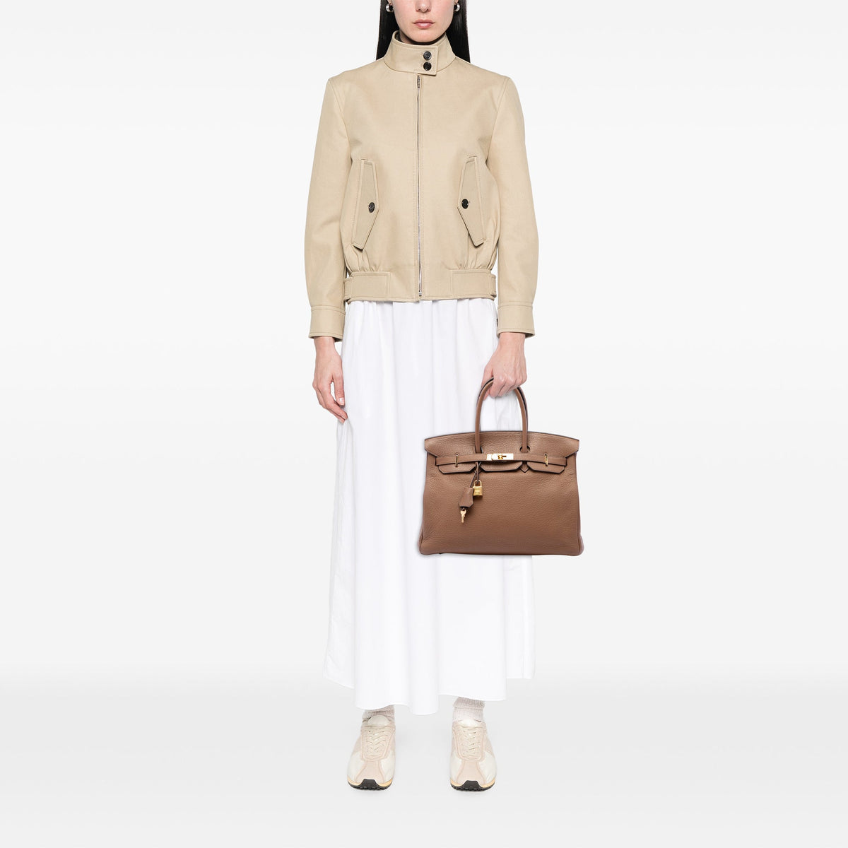 Hermès Clemence Birkin Retourne 35 — Brown