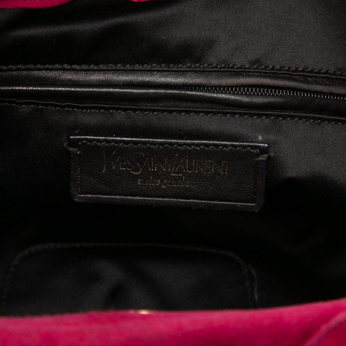 Saint Laurent Suede Nadja Rose Shoulder Bag