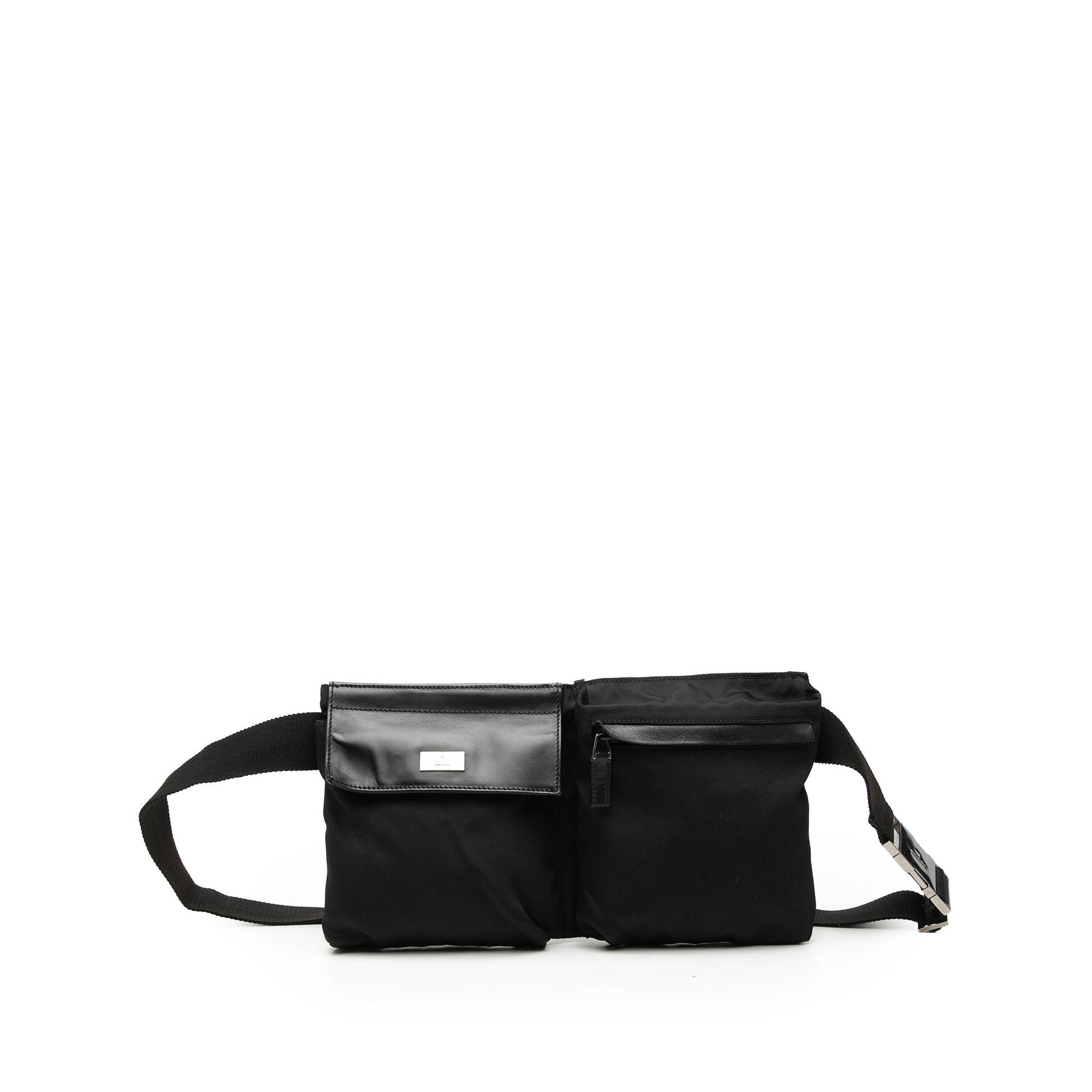 Gucci Nylon Double Pocket Belt Bag