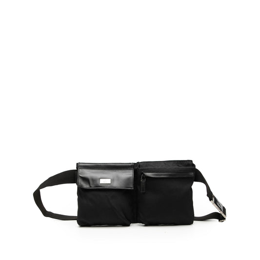 Gucci Nylon Double Pocket Belt Bag