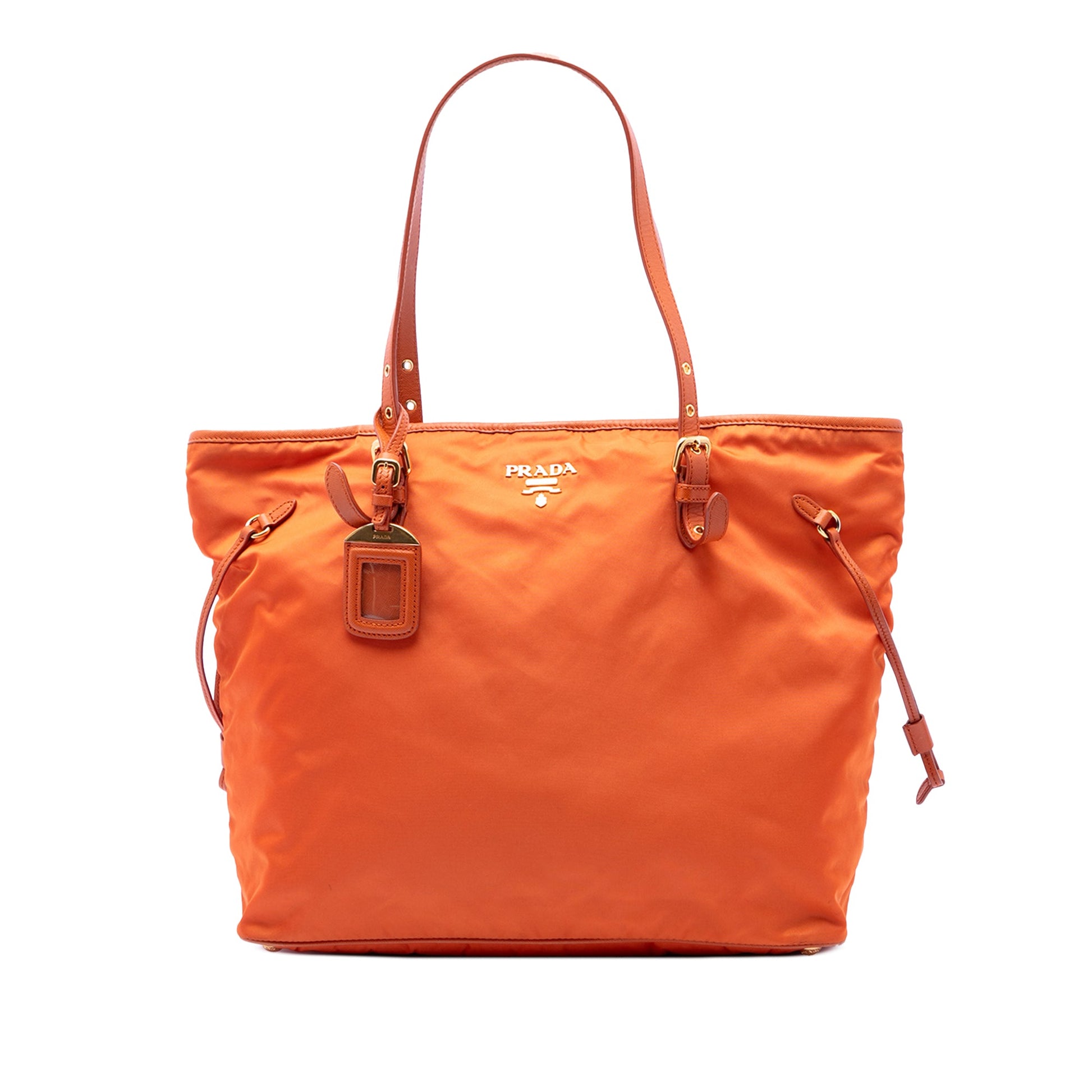 Prada Saffiano Trimmed Tessuto Tote
