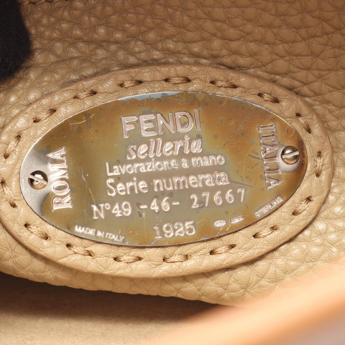 Fendi Medium Leather Selleria Peekaboo Iconic Satchel — Brown