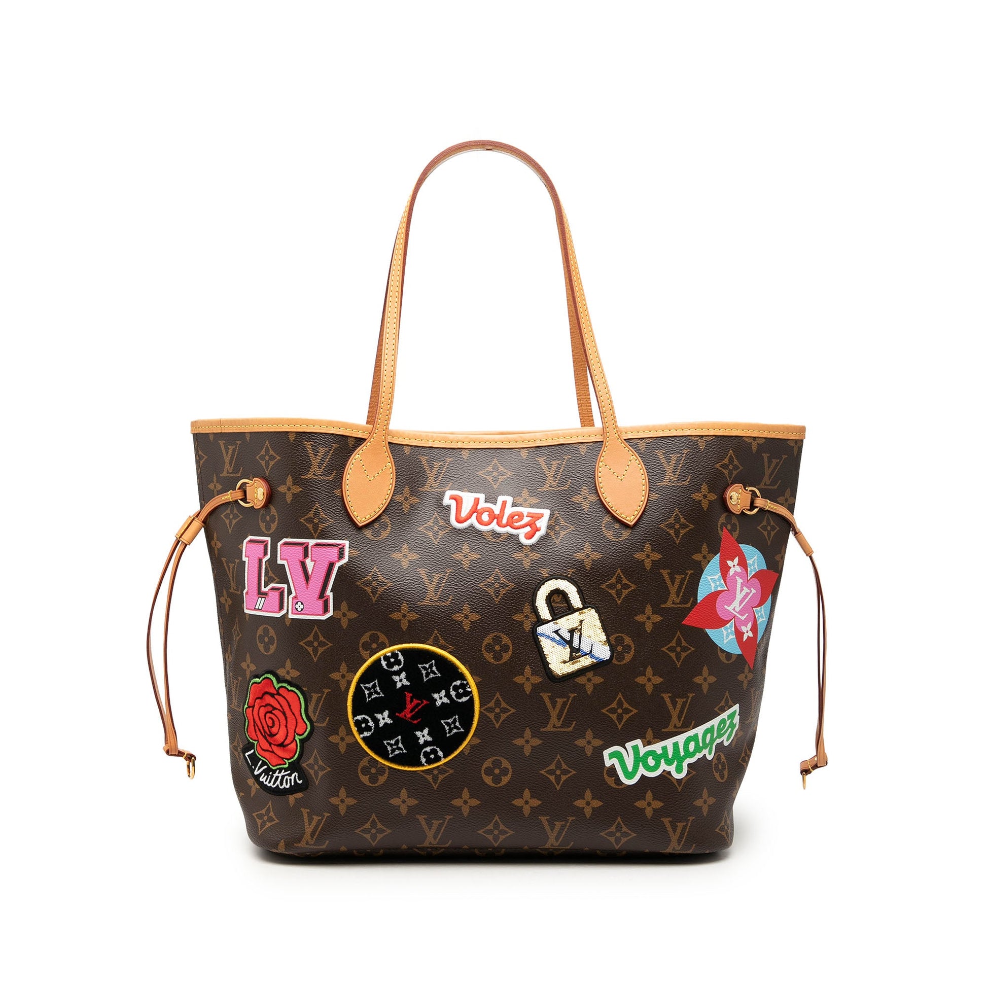 Louis Vuitton Monogram Patches Neverfull MM