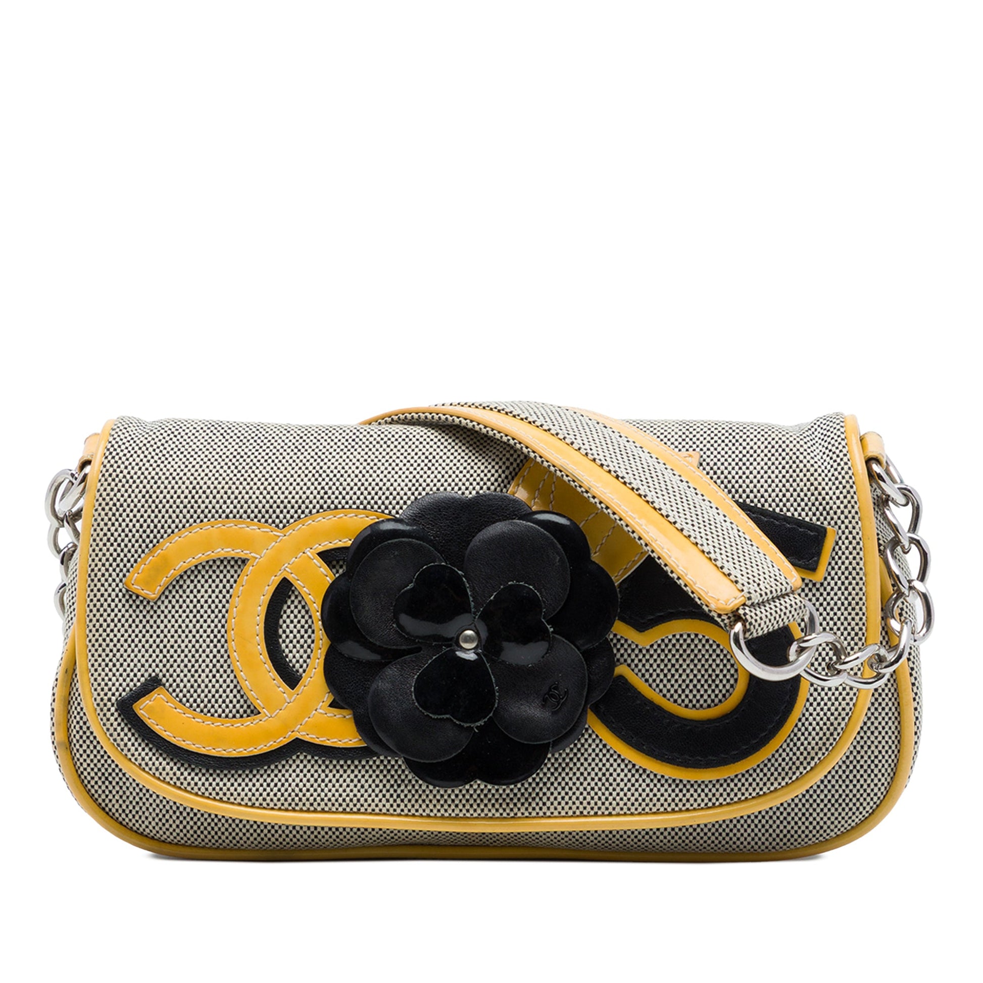 Chanel Canvas CC Camellia No. 5 Shoulder Bag