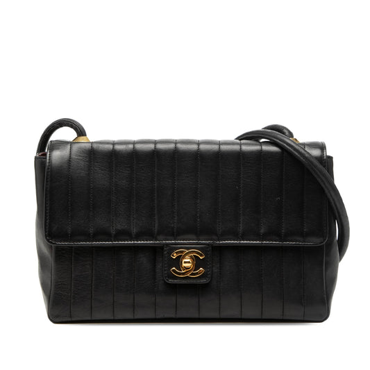 Chanel Medium Vertical Quilted Lambskin Single Flap