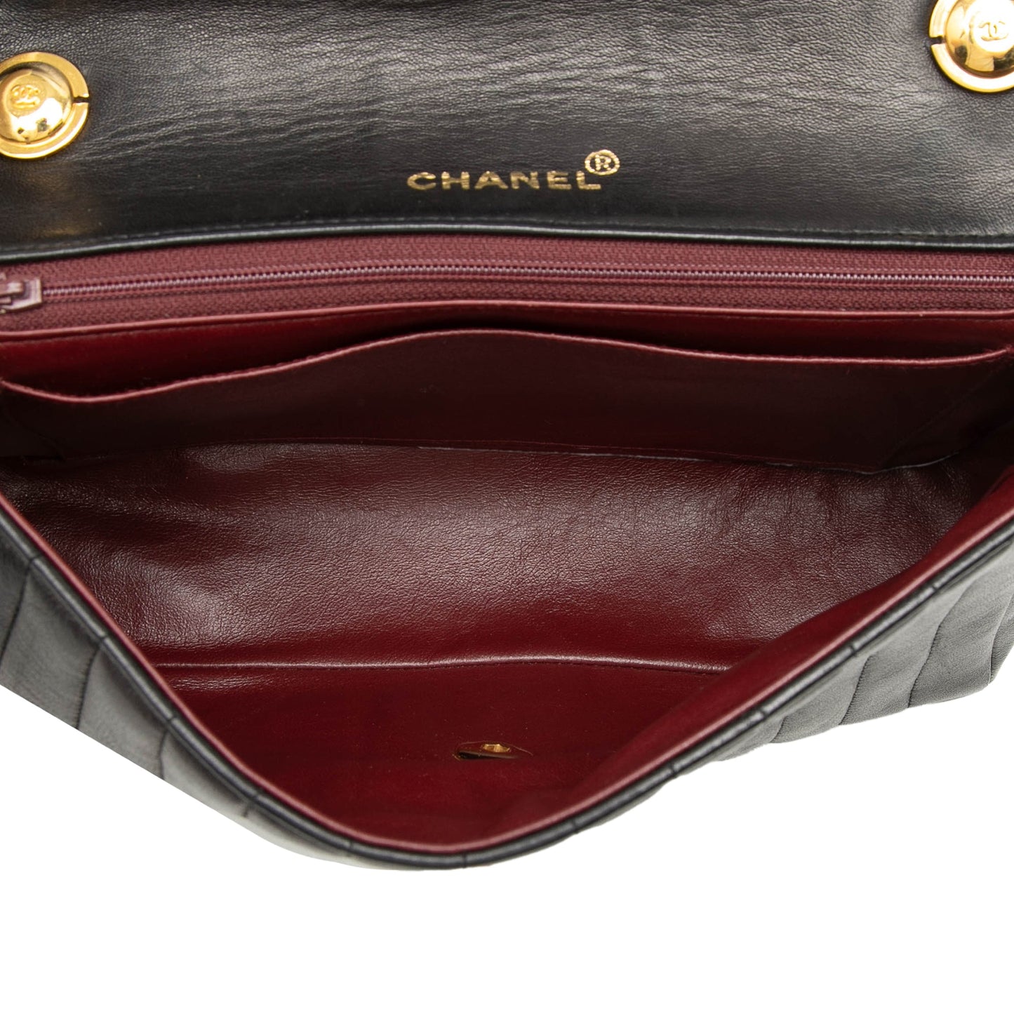 Chanel Medium Vertical Quilted Lambskin Single Flap