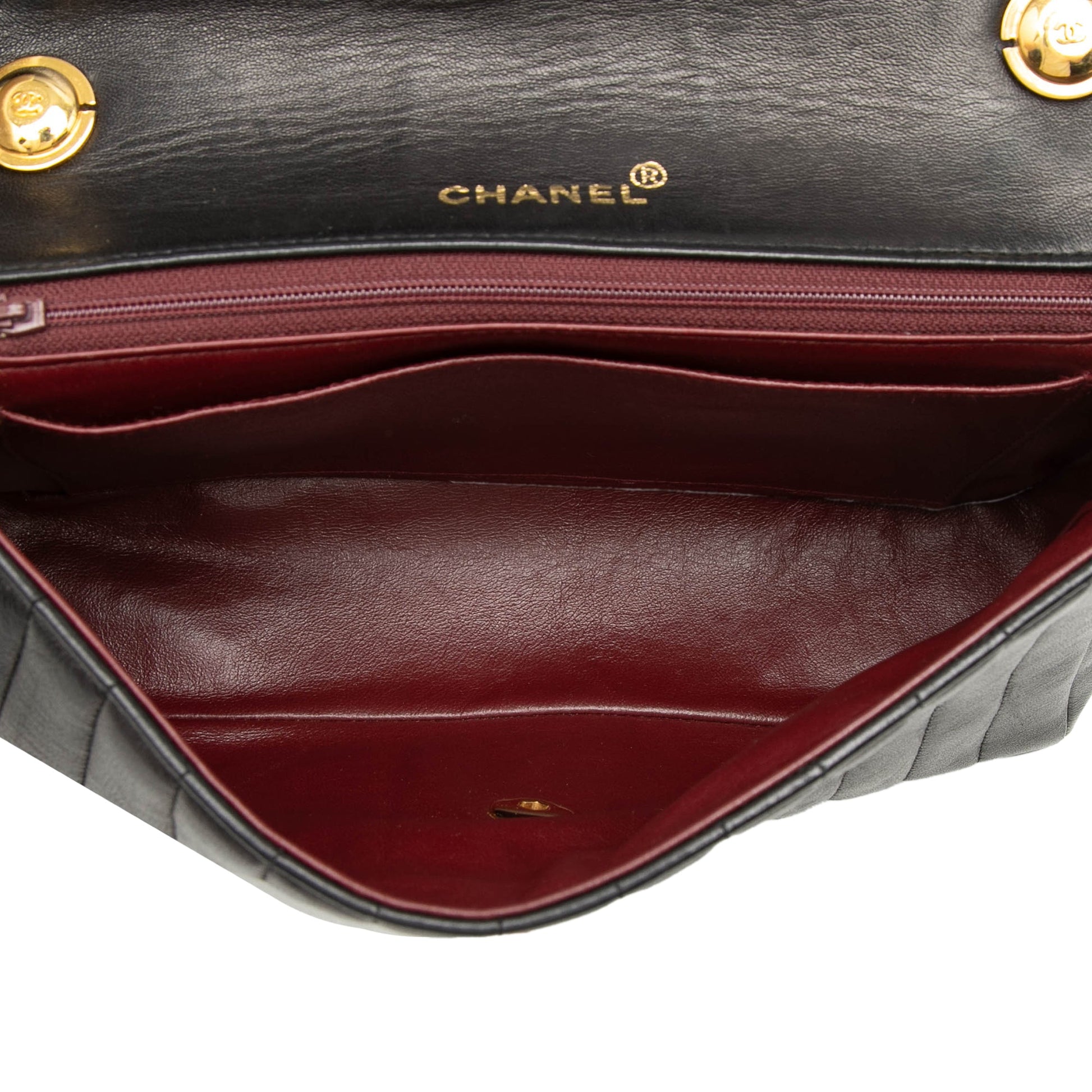 Chanel Medium Vertical Quilted Lambskin Single Flap