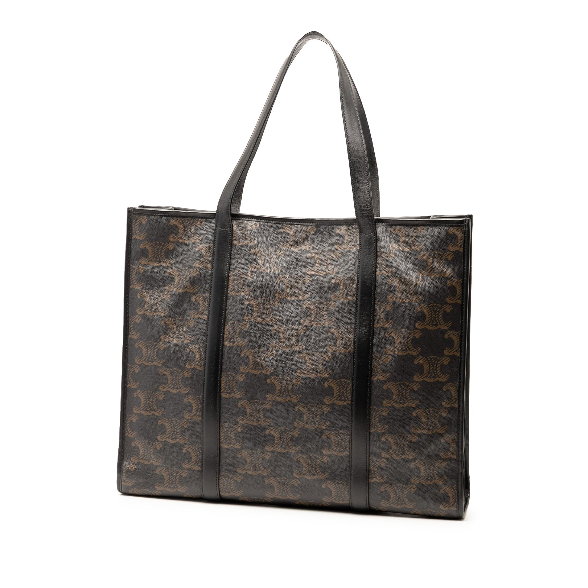 Celine XL Triomphe Coated Canvas Cabas Tote