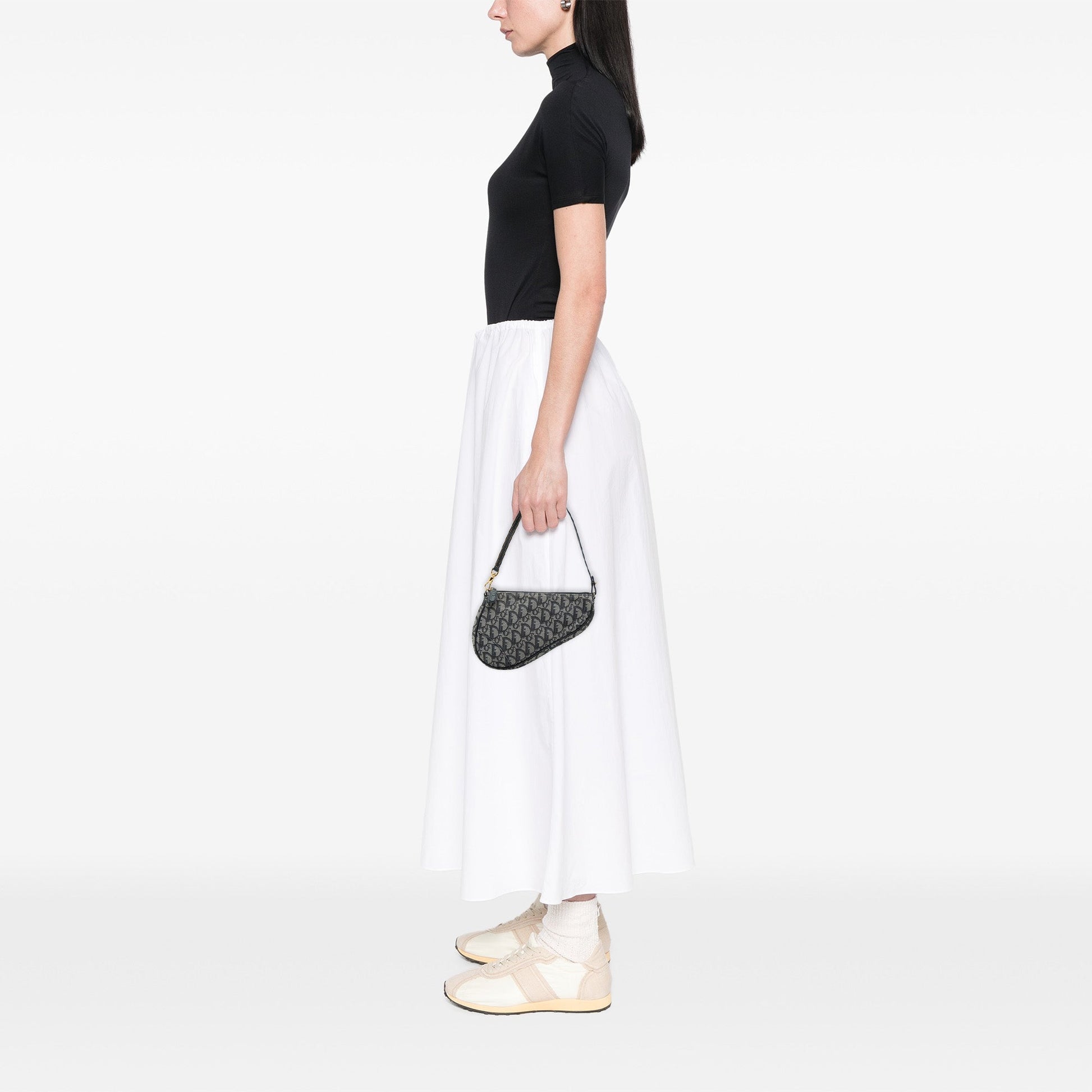 Mini Diorissimo Canvas Saddle Pochette