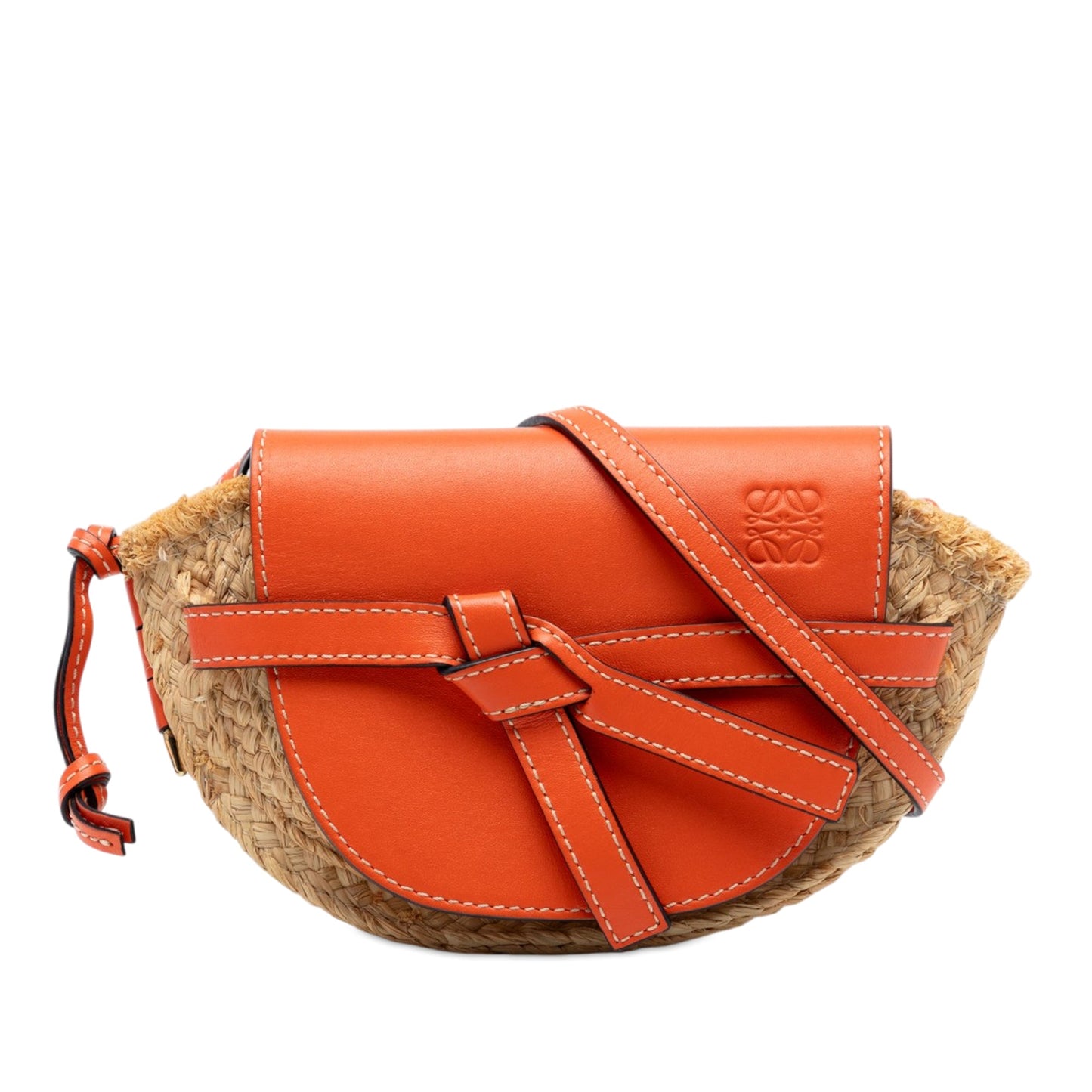 LOEWE Mini Raffia Gate Crossbody